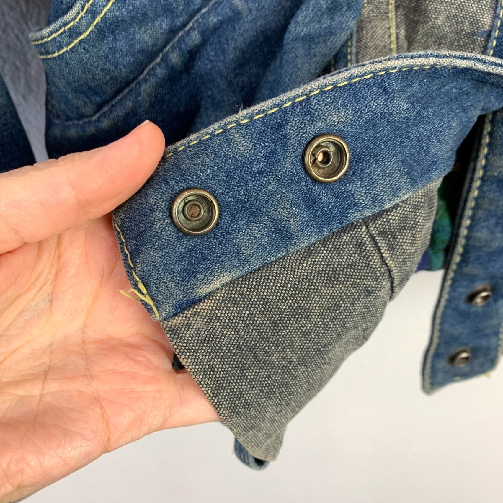 Denime VINTAGE IZZI Denim Jacket Womens Medium Jacket Size 32" / US 10 / IT 46 - 5 Thumbnail