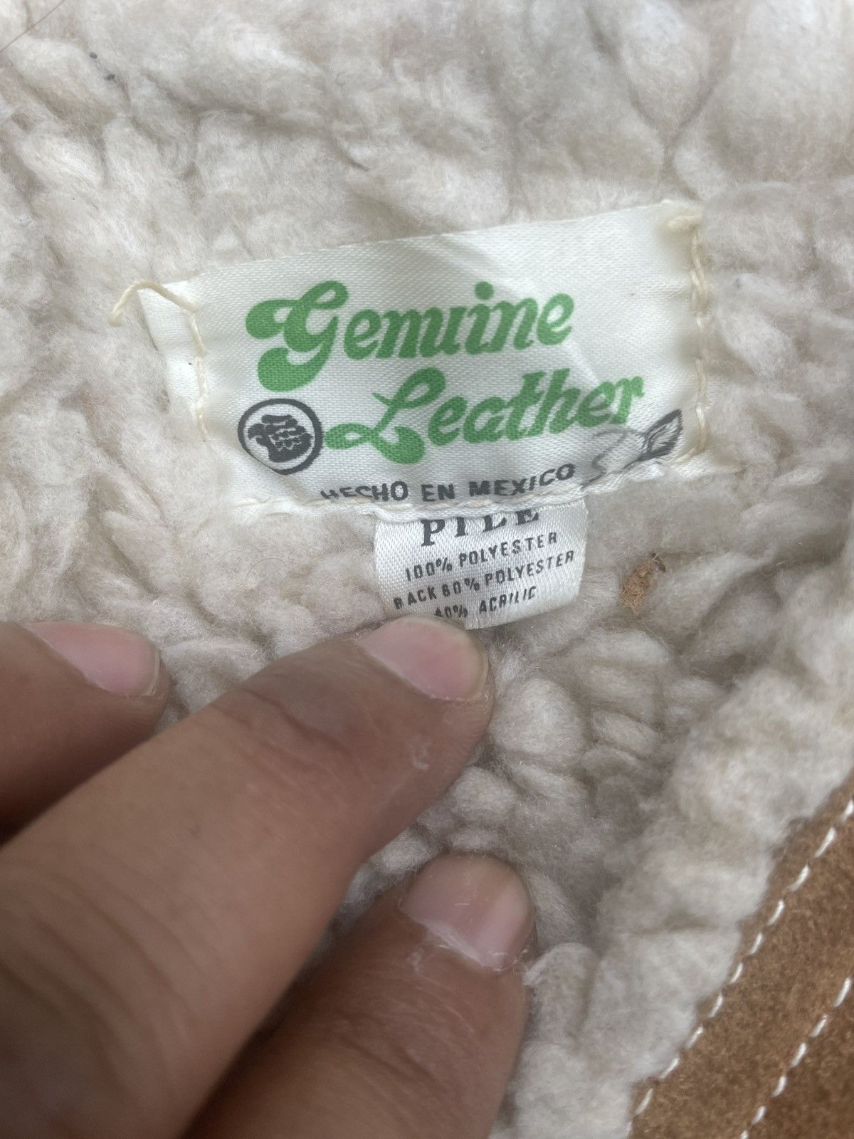 Vintage Vintage Genuine Leather Sherpa Vest Size US XS / EU 42 / 0 - 13 Thumbnail