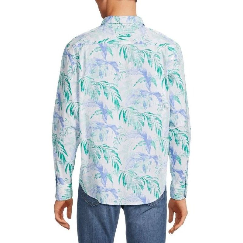 Tommy Bahama Tommy Bahama Men Siesta Key Floating Leaf Print Shirt NEW XL Size US XL / EU 56 / 4 - 2 Thumbnail