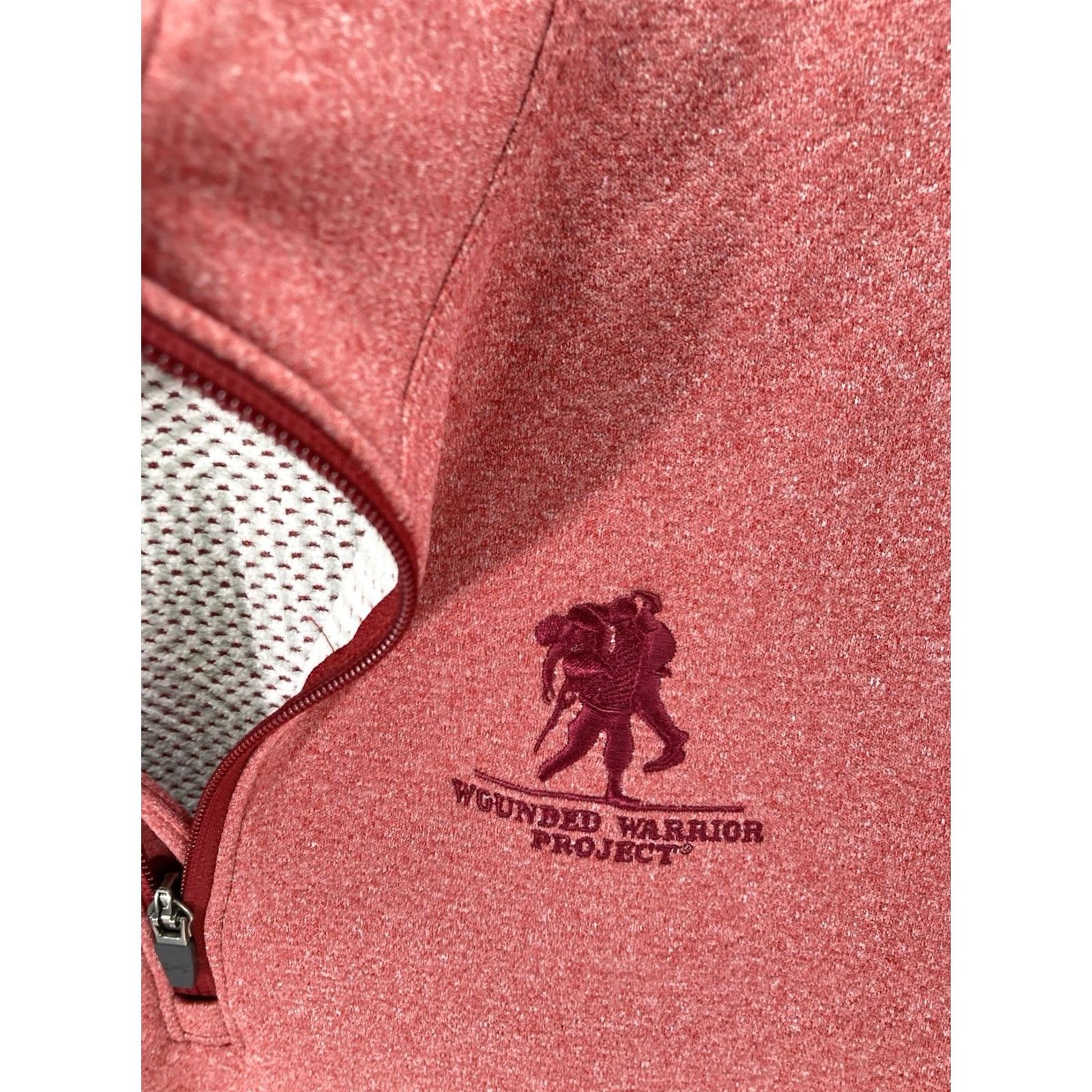 Under Armour Under Armour Sweatshirt Pullover 1/4 Zip Wounded Warrior Women Large Red Fleece Long Sleeve Size L / US 10 / IT 46 - 4 Thumbnail