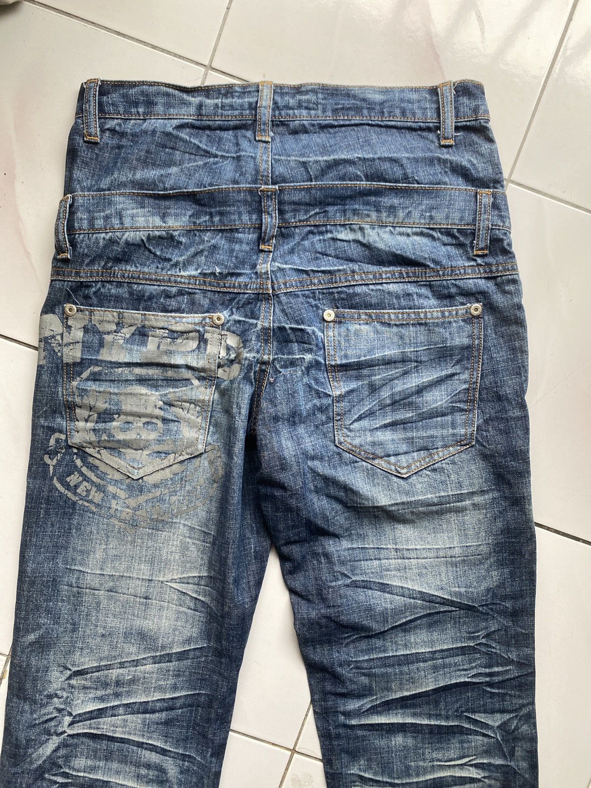 Japanese Brand × Seditionaries VINTAGE PUNK MINISTRY JAPAN BONDAGE DOUBLE WAIST JEANS RARE Size US 29 - 10 Thumbnail