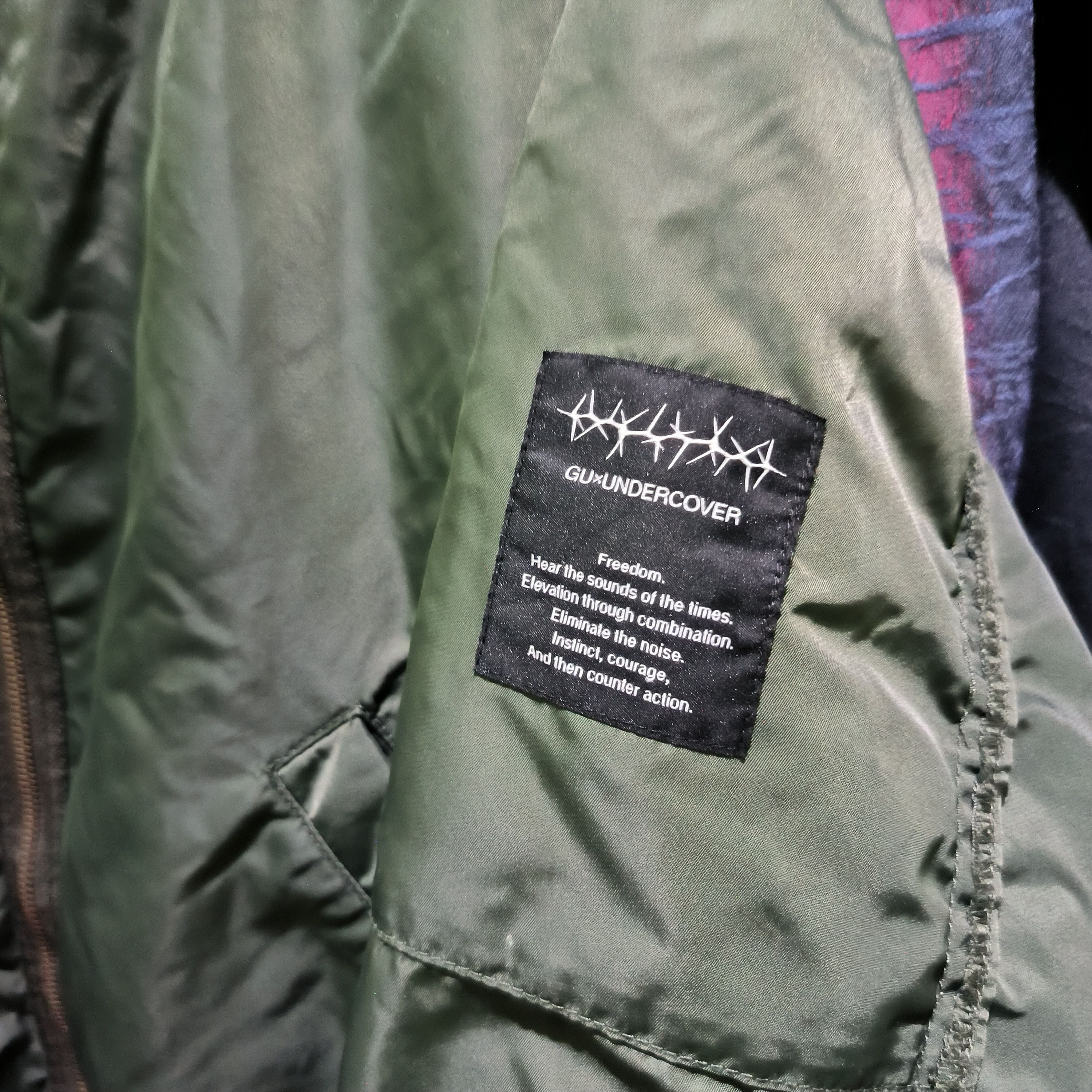 Undercover × Uniqlo Undercover x Uniqlo Freedom Noise Bomber Jacket Over Size Size US M / EU 48-50 / 2 - 5 Thumbnail