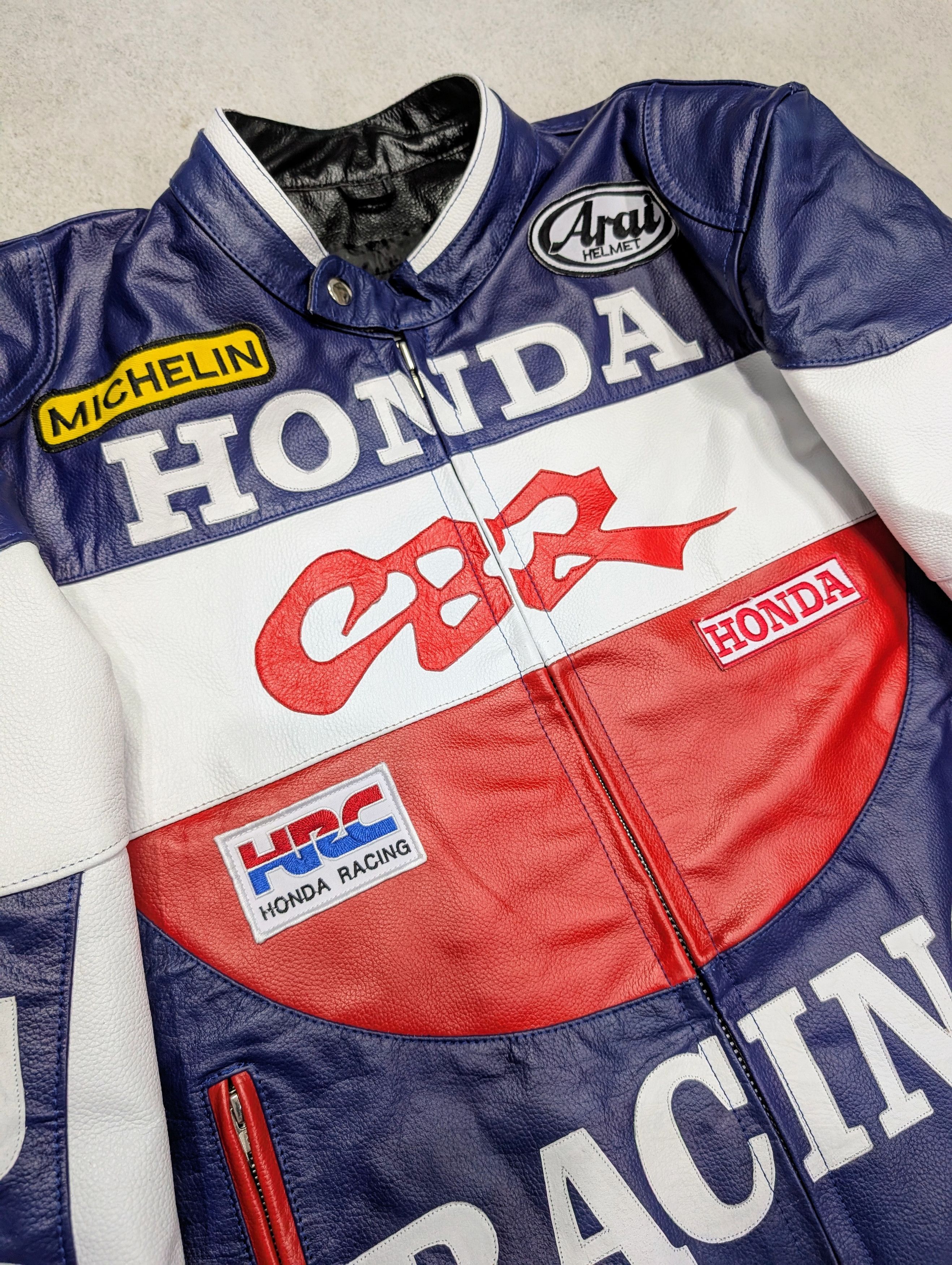 Formula 1 🔥 HONDA 🔥 Repsol Racing LEATHER JACKET Streetwear Size US M / EU 48-50 / 2 - 5 Thumbnail
