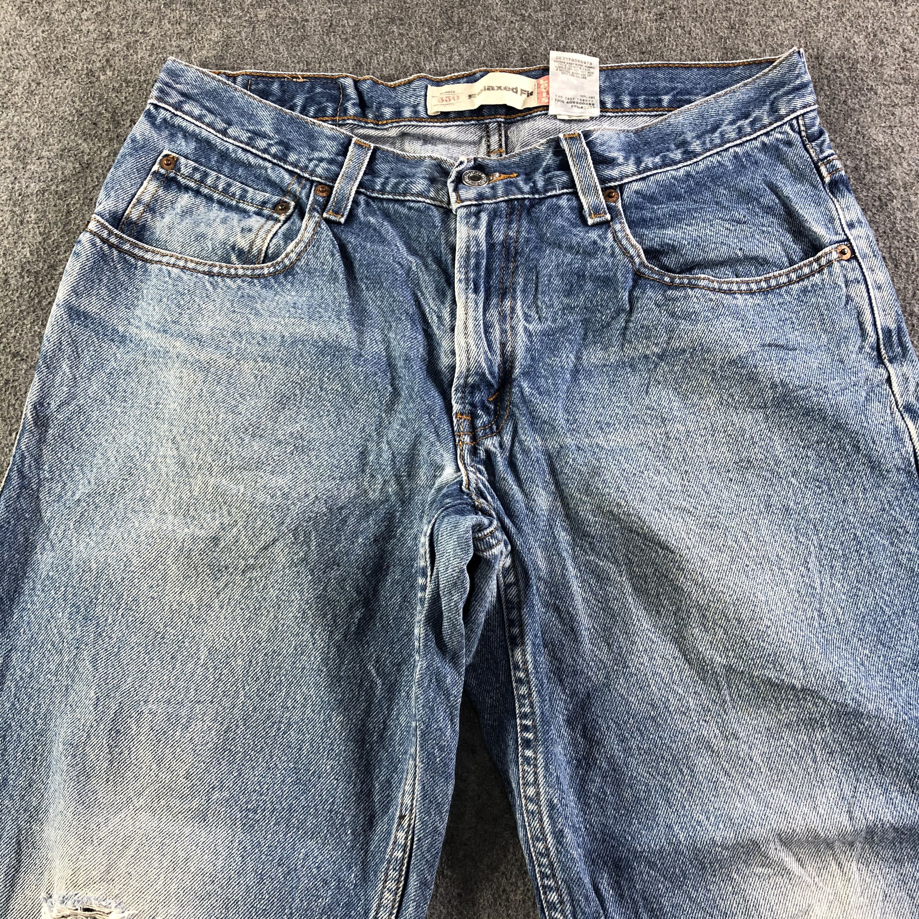 Levi's Vintage Blue Wash Levis 550 Jeans-J3358 Size US 34 / EU 50 - 3 Thumbnail