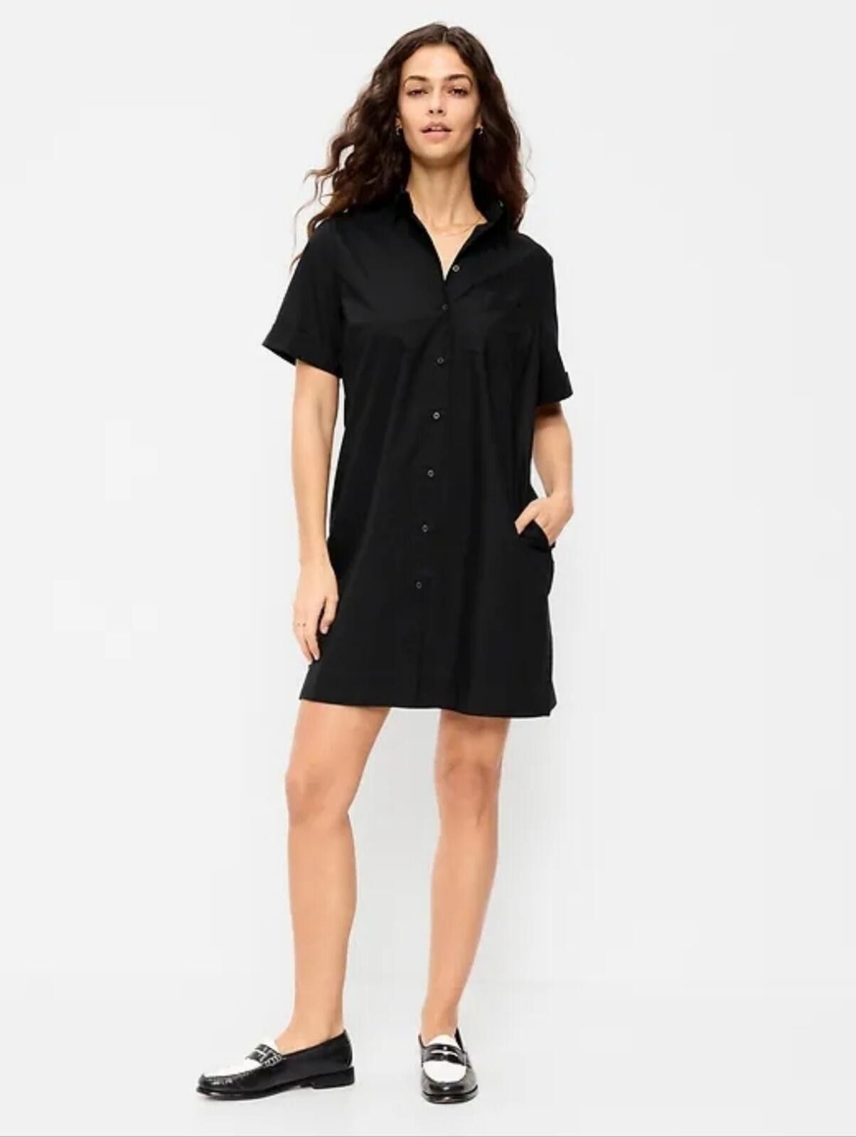 Old Navy Old Navy Button-Down Mini Shirt Dress Size L / US 10 / IT 46 - 1 Thumbnail