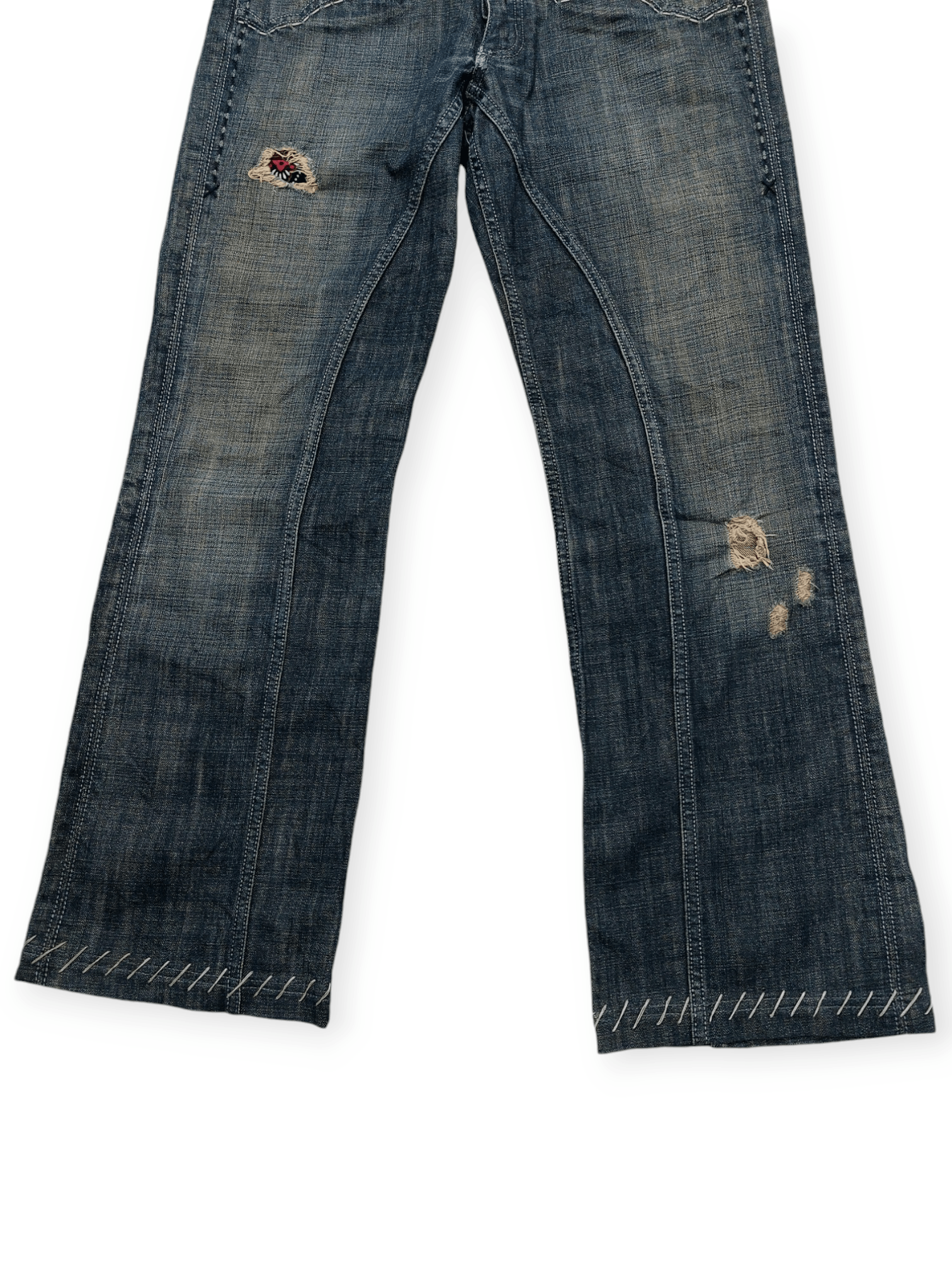 Antik Denim × If Six Was Nine Flared💥 Vintage Antik Denim Embroidered Denim Jeans Size US 31 - 5 Thumbnail
