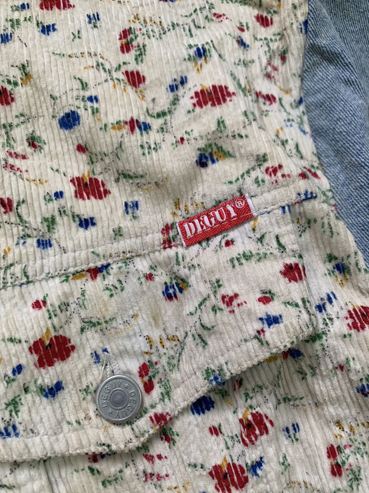 Art Comes First Flowers Art Deguy Paris Crop Jacket Made in France Size US M / EU 48-50 / 2 - 5 Thumbnail