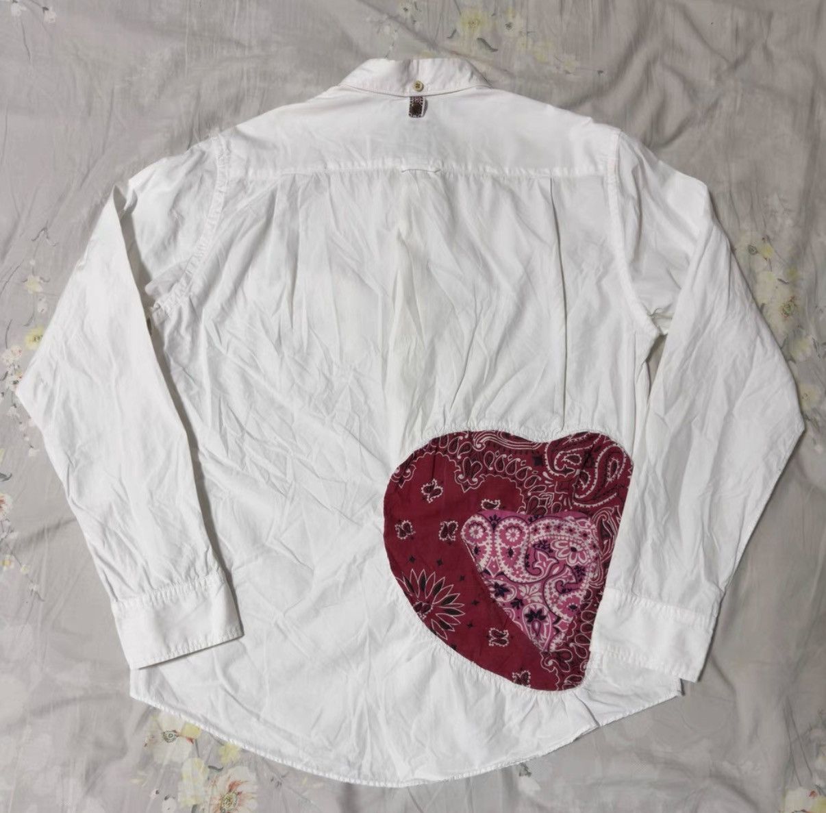 Visvim visvim ICT 14SS Sashiko antique fabric heart patch shirt Size US S / EU 44-46 / 1 - 2 Thumbnail