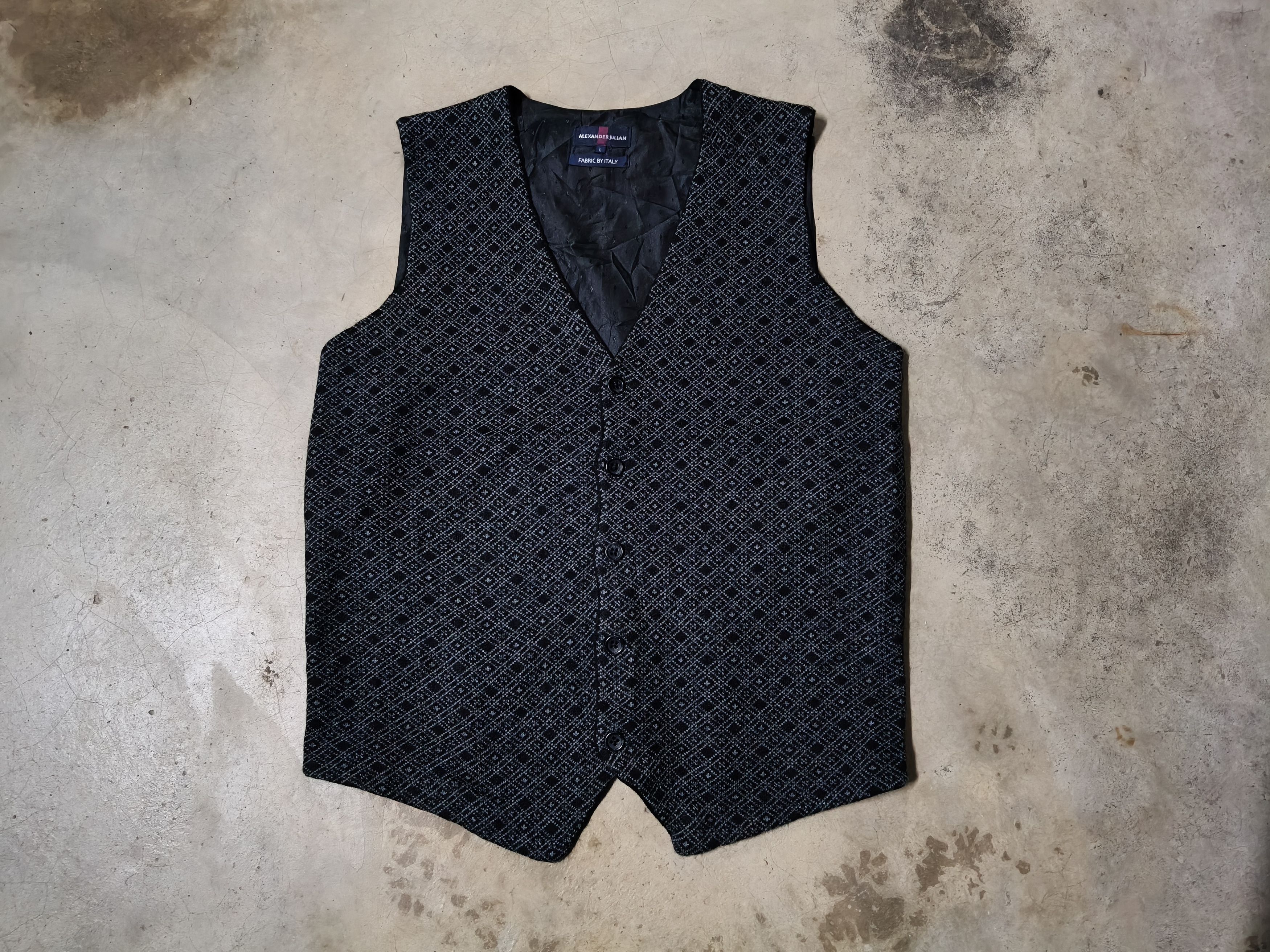 Alexander Julian × Designer × Vintage Alexander Julian Vest Size US L / EU 52-54 / 3 - 1 Thumbnail