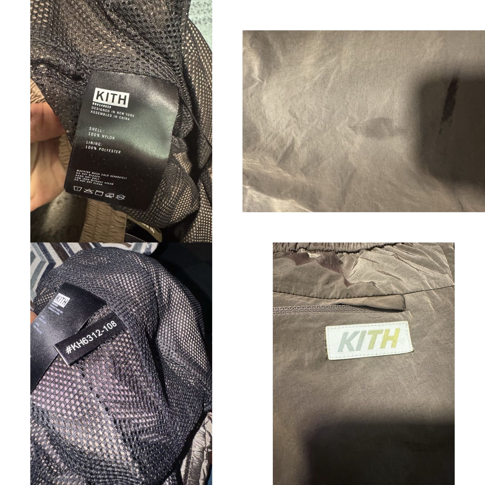 Kith KITH Men's Mercer 6 Wrinkle Nylon Pant Khaki/Brown Spring 2020 KH6312-108 Size S Pocket 4-Pocket Design Jogger Relaxed Mens Pants Nylon Size US 29 - 9 Thumbnail