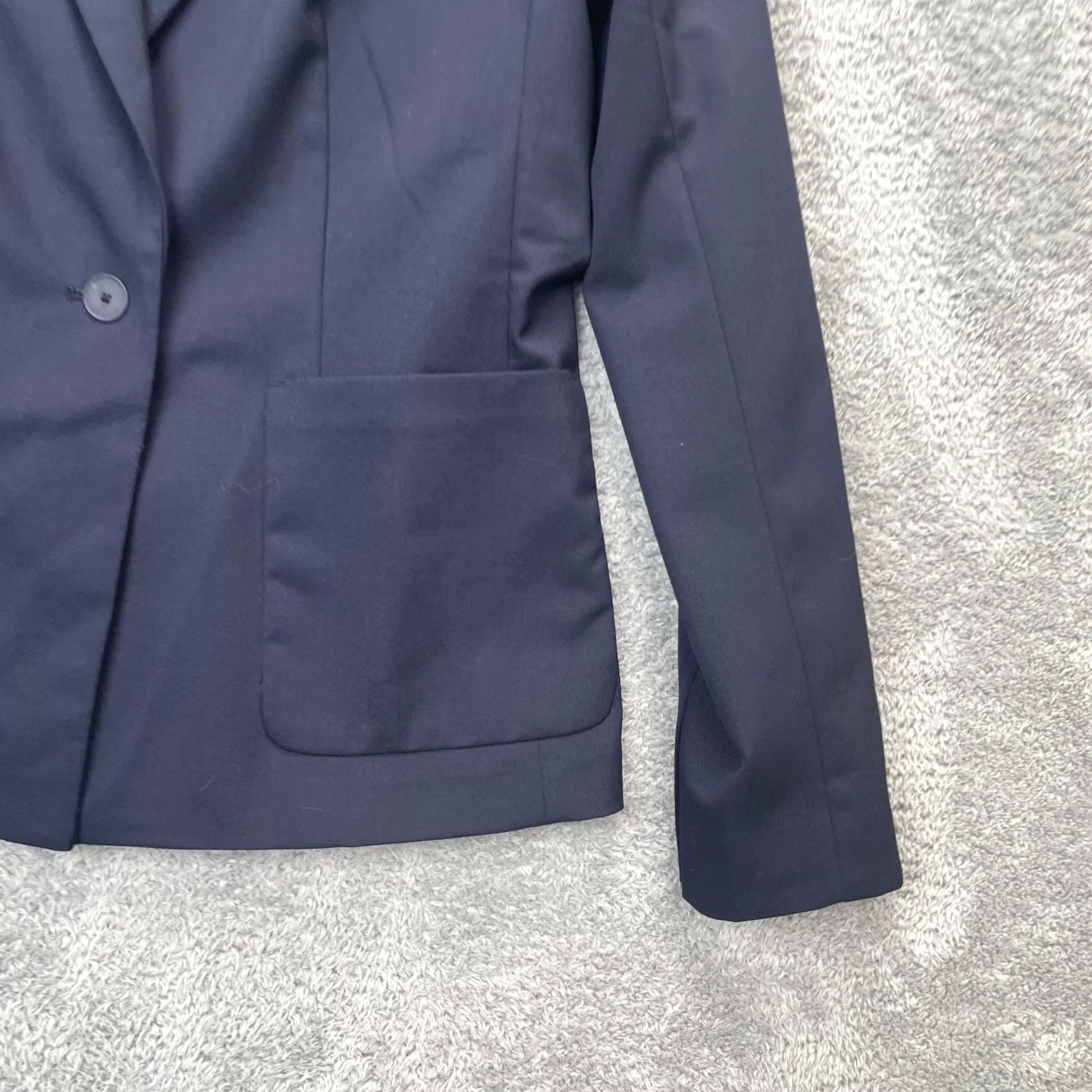 Gap Gap Blazer Jacket Womens 8 Blue Wool Blend Short Sleeve Button Office Dressy Casual Formal Size M / US 6-8 / IT 42-44 - 7 Thumbnail