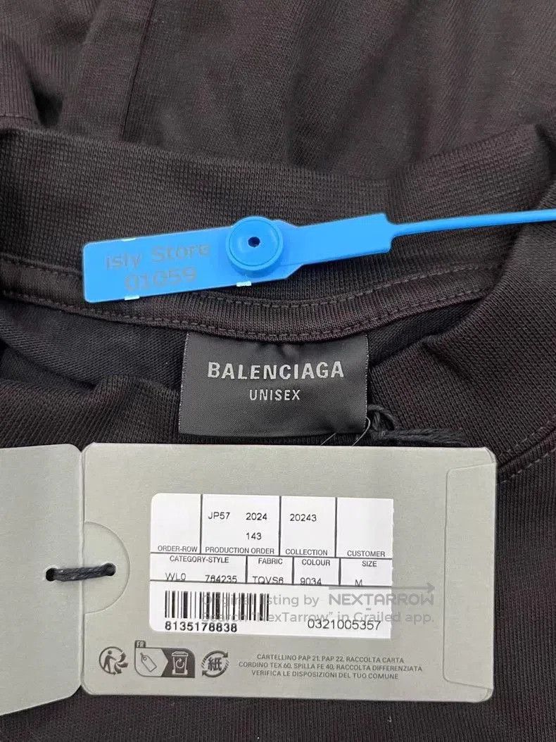 Balenciaga Balenciaga Letter Print Crew Neck T. Size US M / EU 48-50 / 2 - 5 Thumbnail