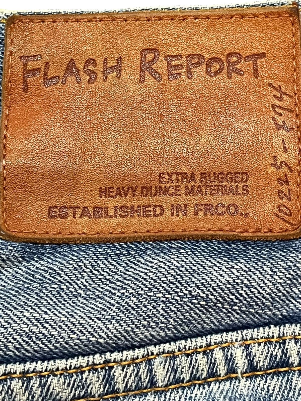 Fashion Victim Vintage Flash Report Extra Rugged Faded Distressed Denim Size US 29 - 8 Thumbnail