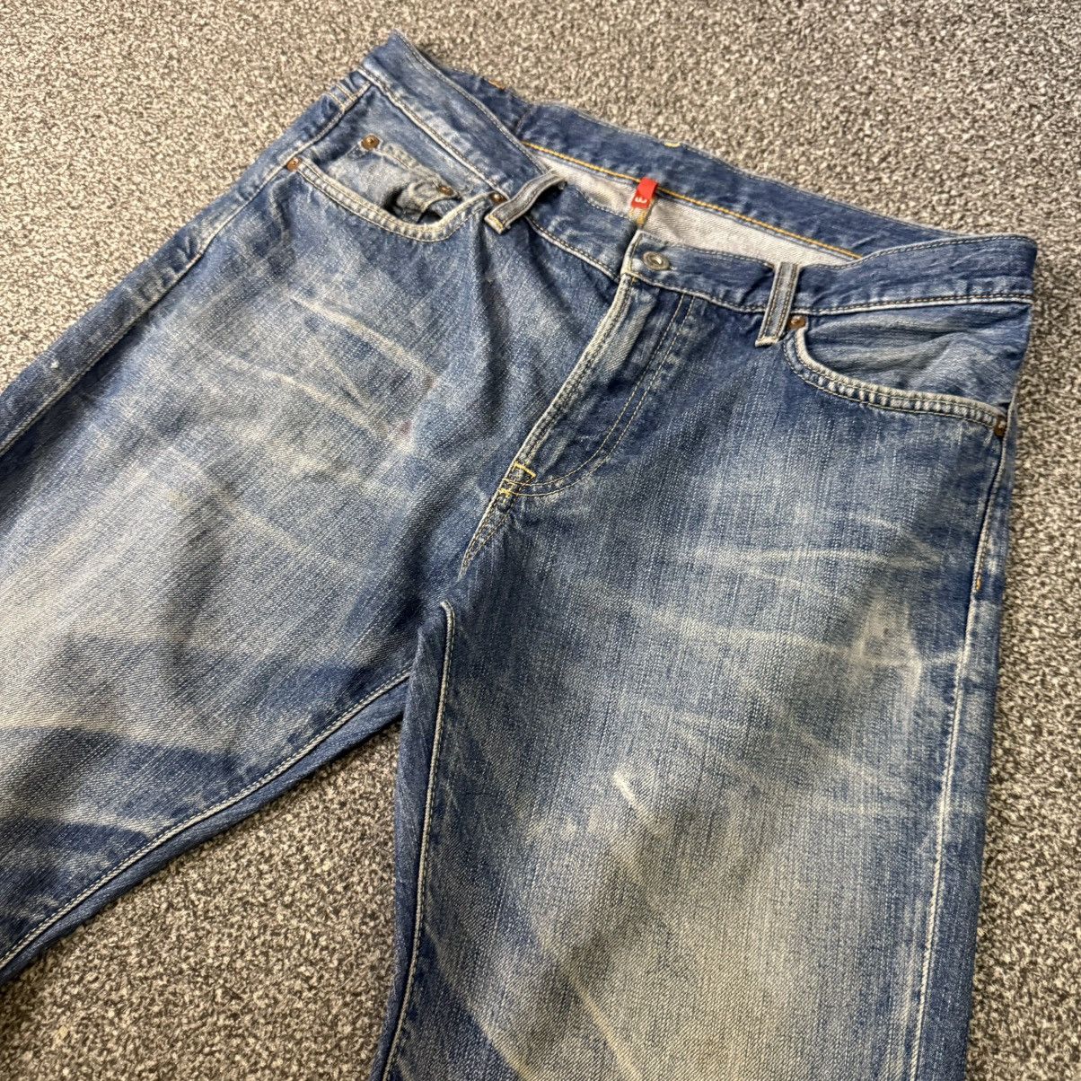 Undercover × Uniqlo 🔥🇯🇵 Vintage 90s Japanese Uniqlo S002 Denim W34 Size US 34 / EU 50 - 3 Thumbnail