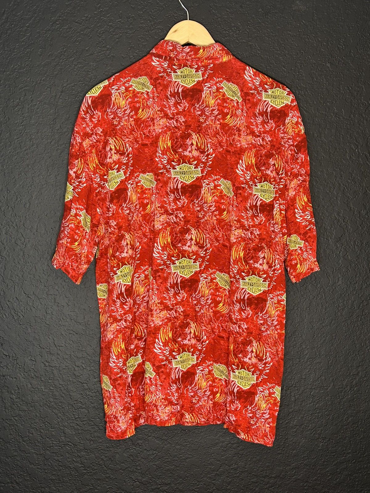Harley Davidson Harley Davidson Rayon Hawaiian Aloha Shirt Size US L / EU 52-54 / 3 - 7 Thumbnail