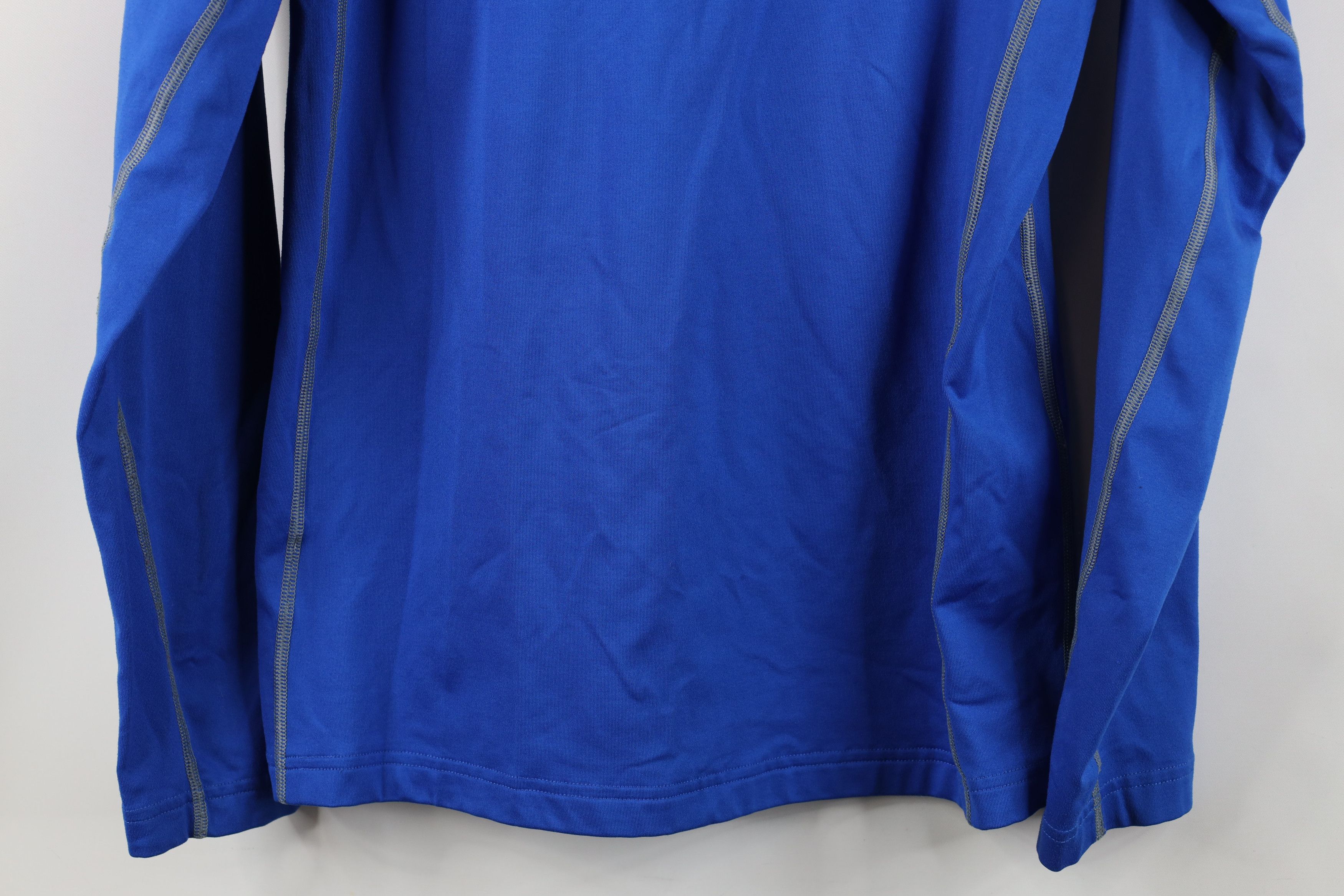 Nike Nike Pro Combat Hyperwarm Fitted Mock Neck T-Shirt Blue Size US S / EU 44-46 / 1 - 15 Thumbnail