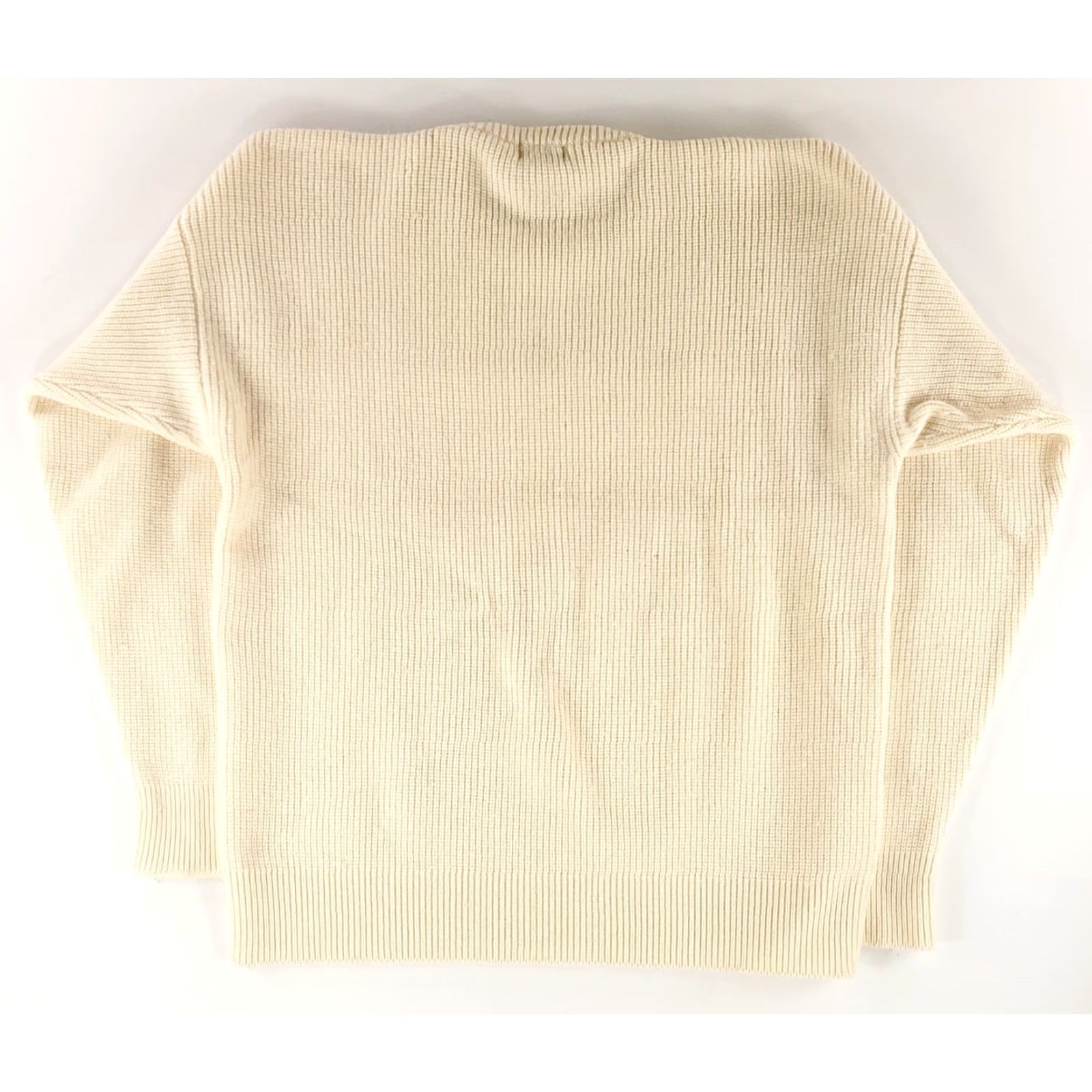 Izod VINTAGE Izod Lacoste VTG 80s Big Knit Alligator 100% Wool Sweater Cream Mens L RARE Mens L Ivory Pullover Moth Damage Snags Size US L / EU 52-54 / 3 - 7 Thumbnail
