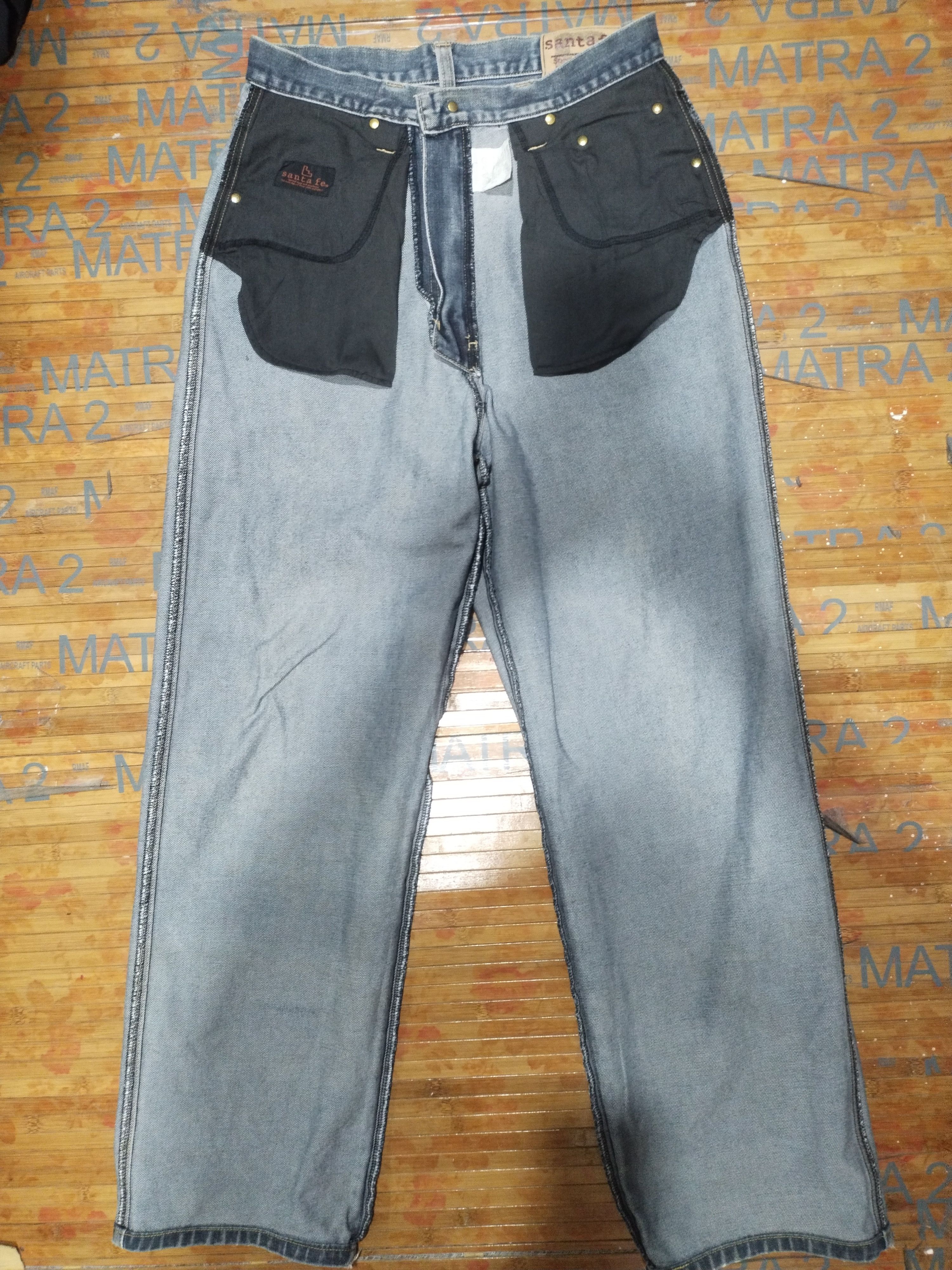 Japanese Brand × Vintage Jeans Santafe, Hip Hot Distressed Denim Sz 29" Size US 29 - 16 Thumbnail