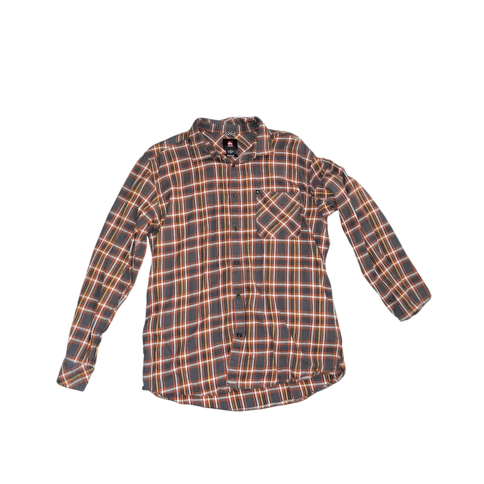 Quiksilver Flannel Plaid long-sleeve collar button up shirt Streetwear Size US XL / EU 56 / 4 - 1 Thumbnail
