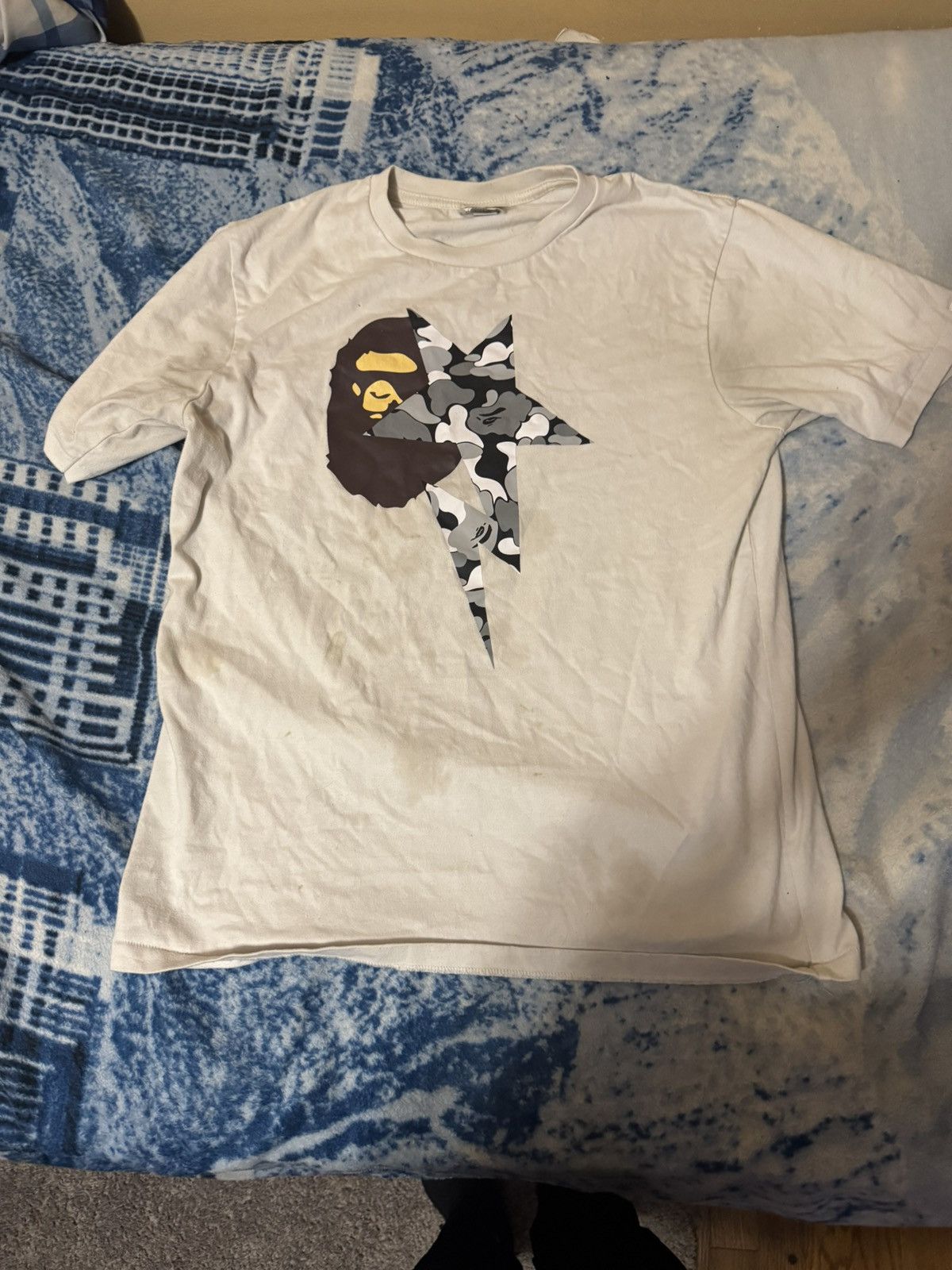 Bape Bape Sta Tee “White” Size US L / EU 52-54 / 3 - 1 Thumbnail