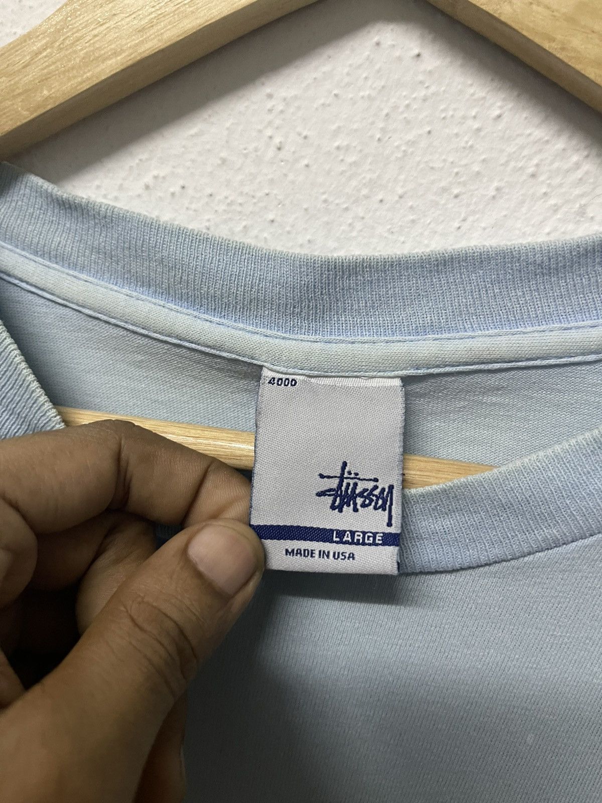 Stussy 90s STUSSY 580INT2 FADED TSHIRT SINGLE STITCH TOP BOTTOM Size US L / EU 52-54 / 3 - 9 Thumbnail