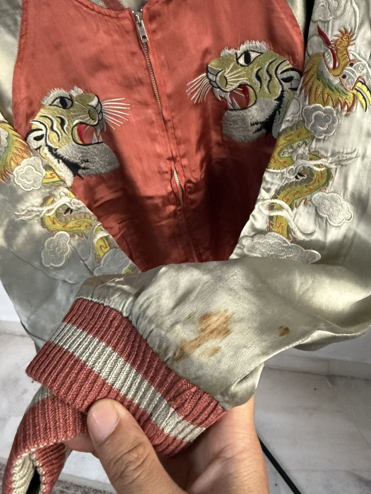 Vintage Vintage Japanese sukajan souvenir jacket Size US M / EU 48-50 / 2 - 5 Thumbnail