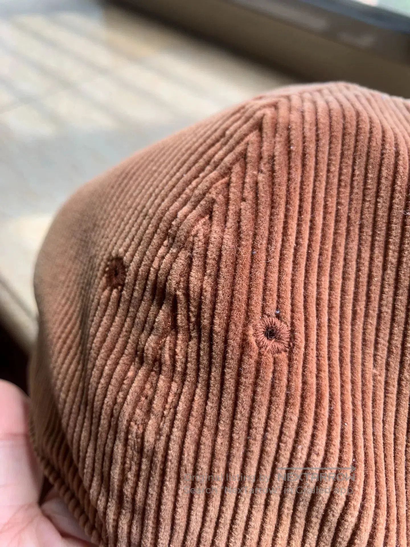 Other brown corduroy baseball cap with embroidery. Size ONE SIZE - 6 Thumbnail