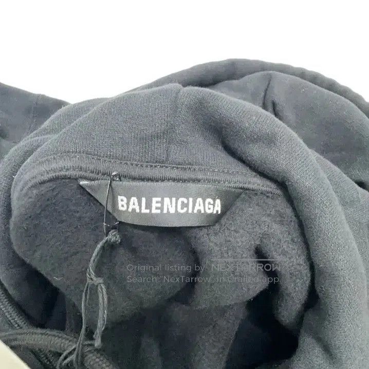 Balenciaga Balenciaga Graphic Logo Print Black Hoodie. Size US S / EU 44-46 / 1 - 5 Thumbnail