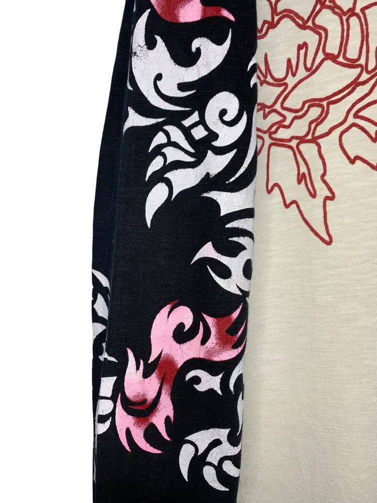 Vintage 2000s DBLD JAPAN tribal dragon tatto sukajan longsleeve Size US L / EU 52-54 / 3 - 6 Thumbnail