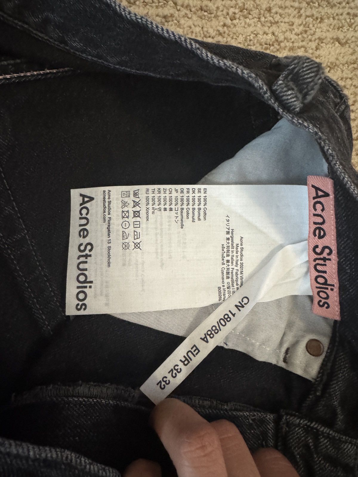 Acne Studios acne studios 2021M vintage black Size US 32 / EU 48 - 4 Thumbnail