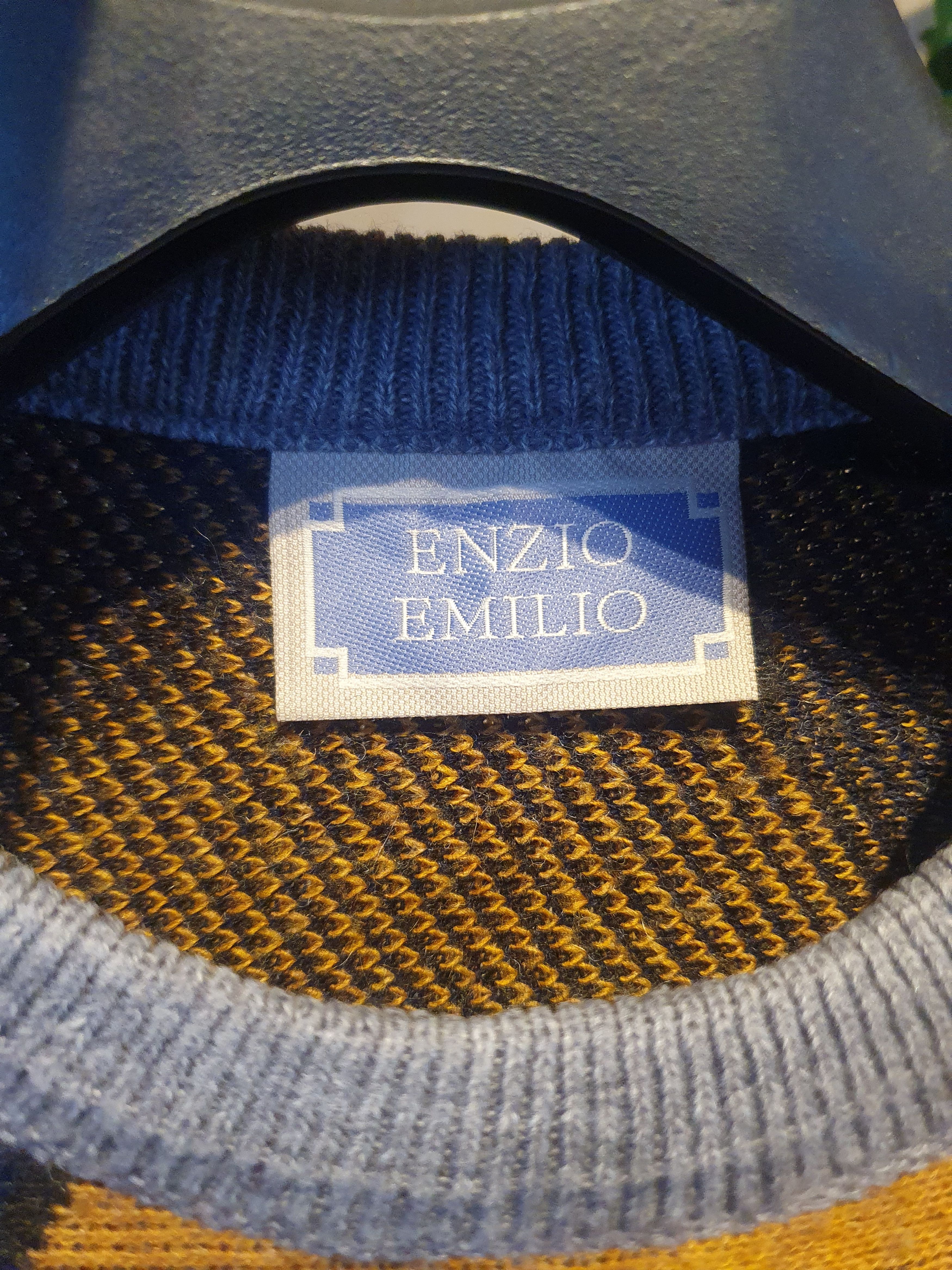 Vintage Enzio Emilio Vintage Sweater Geometric Pattern sz L? Size US L / EU 52-54 / 3 - 3 Thumbnail