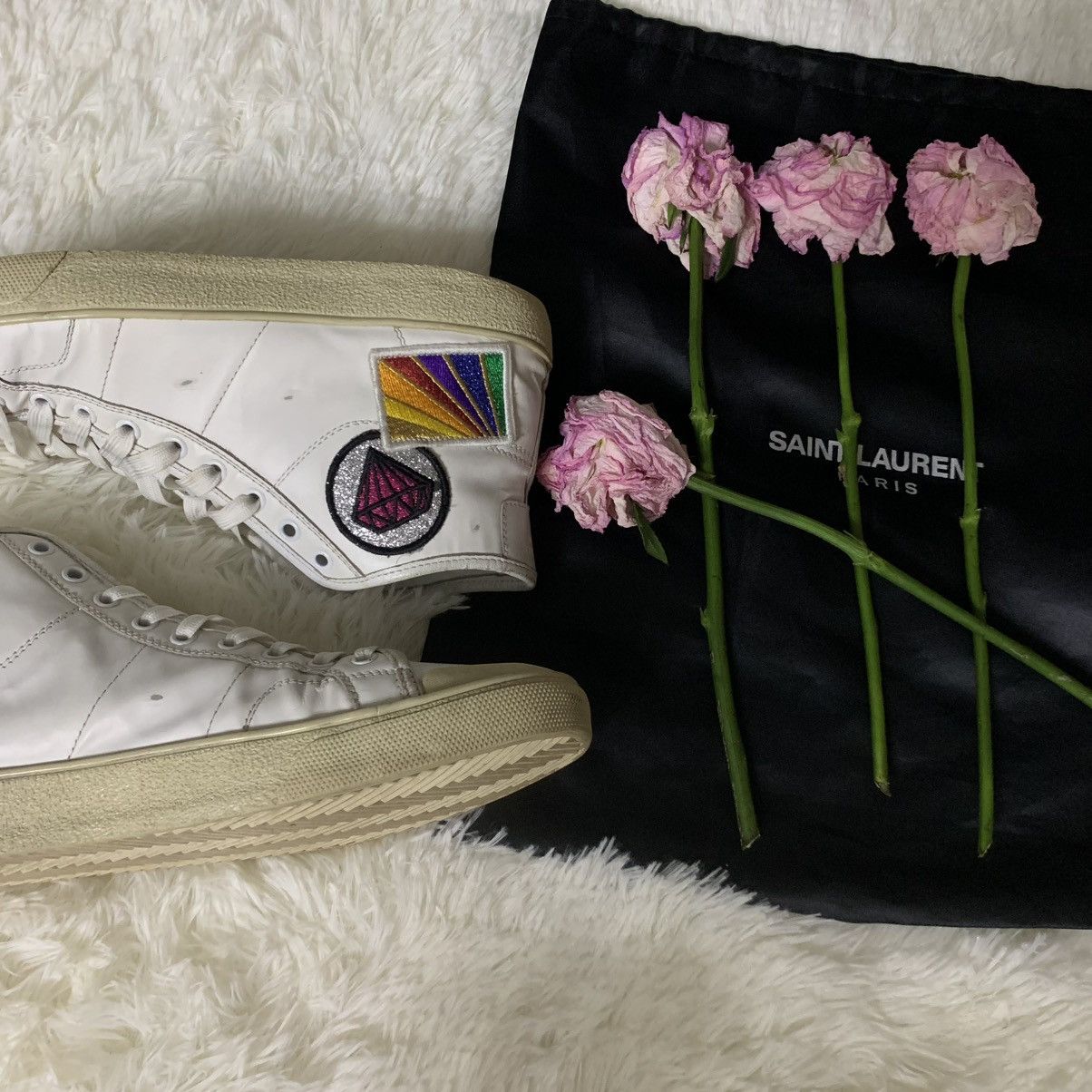 Saint Laurent Paris 16ss Diamond board shoes Size US 9 / EU 42 - 1 Thumbnail