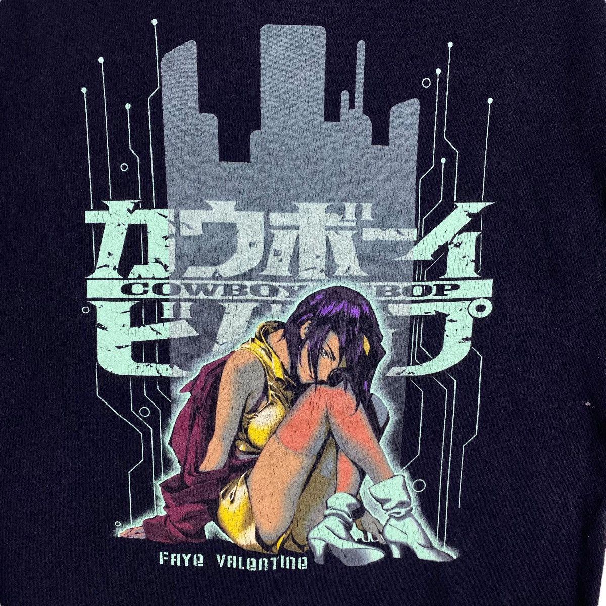 Anime Vintage 00's COWBOY BEBOP Faye Valentine Anime Tee Shirt Size US S / EU 44-46 / 1 - 2 Thumbnail