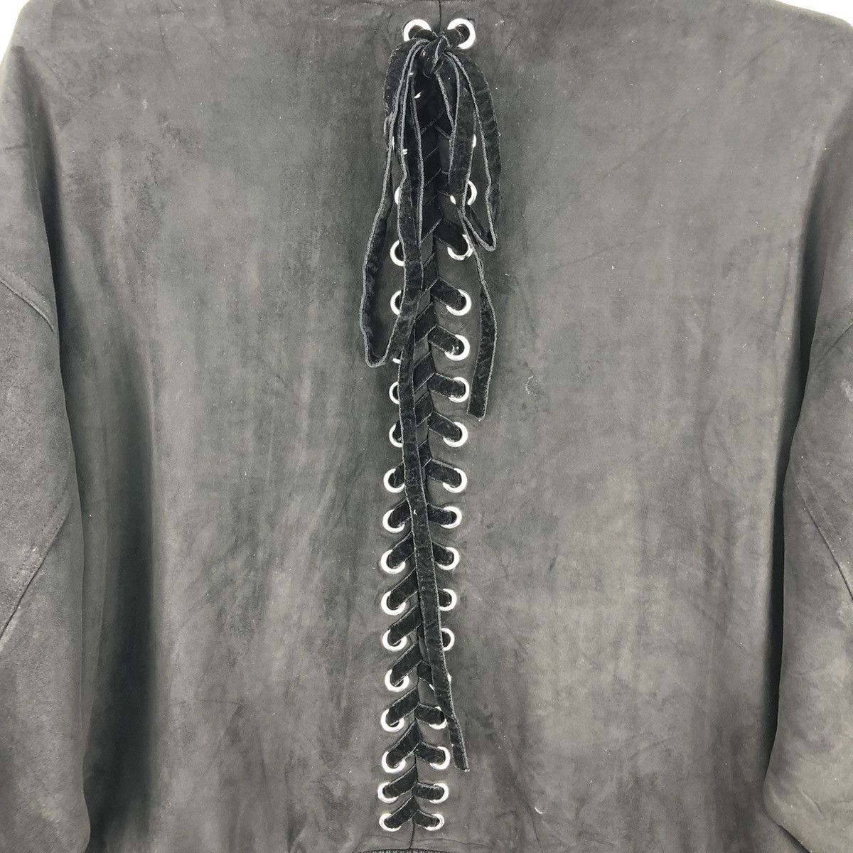 Japanese Brand Vintage Bomber Jacket Black Moleskin by MIRROR9 Size M / US 6-8 / IT 42-44 - 10 Thumbnail