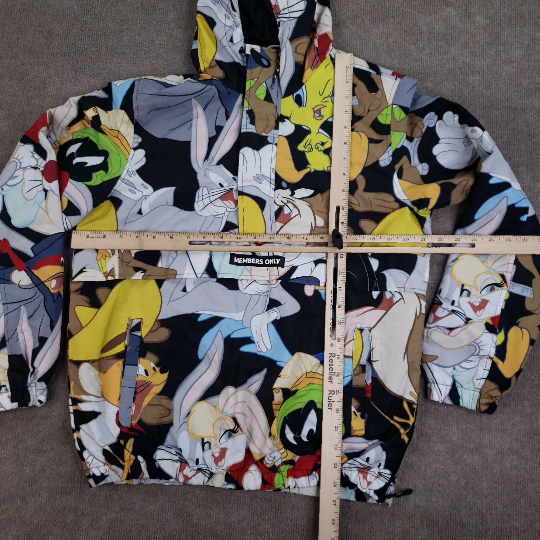 Members Only Members Only Windbreaker Looney Tunes Men's Size Small Pullover Hooded Casual Size US S / EU 44-46 / 1 - 2 Thumbnail