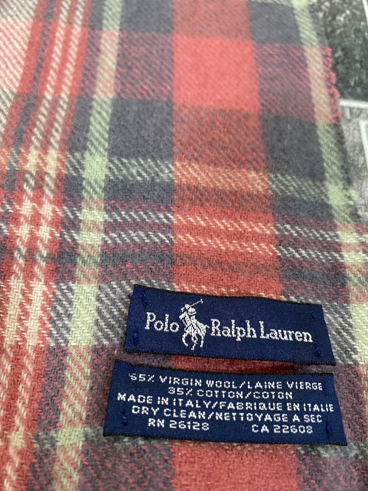 Polo Ralph Lauren × RRL Ralph Lauren × Ralph Lauren Vintage Polo Ralph Lauren Plaid Scarf OS Size Size ONE SIZE - 5 Thumbnail