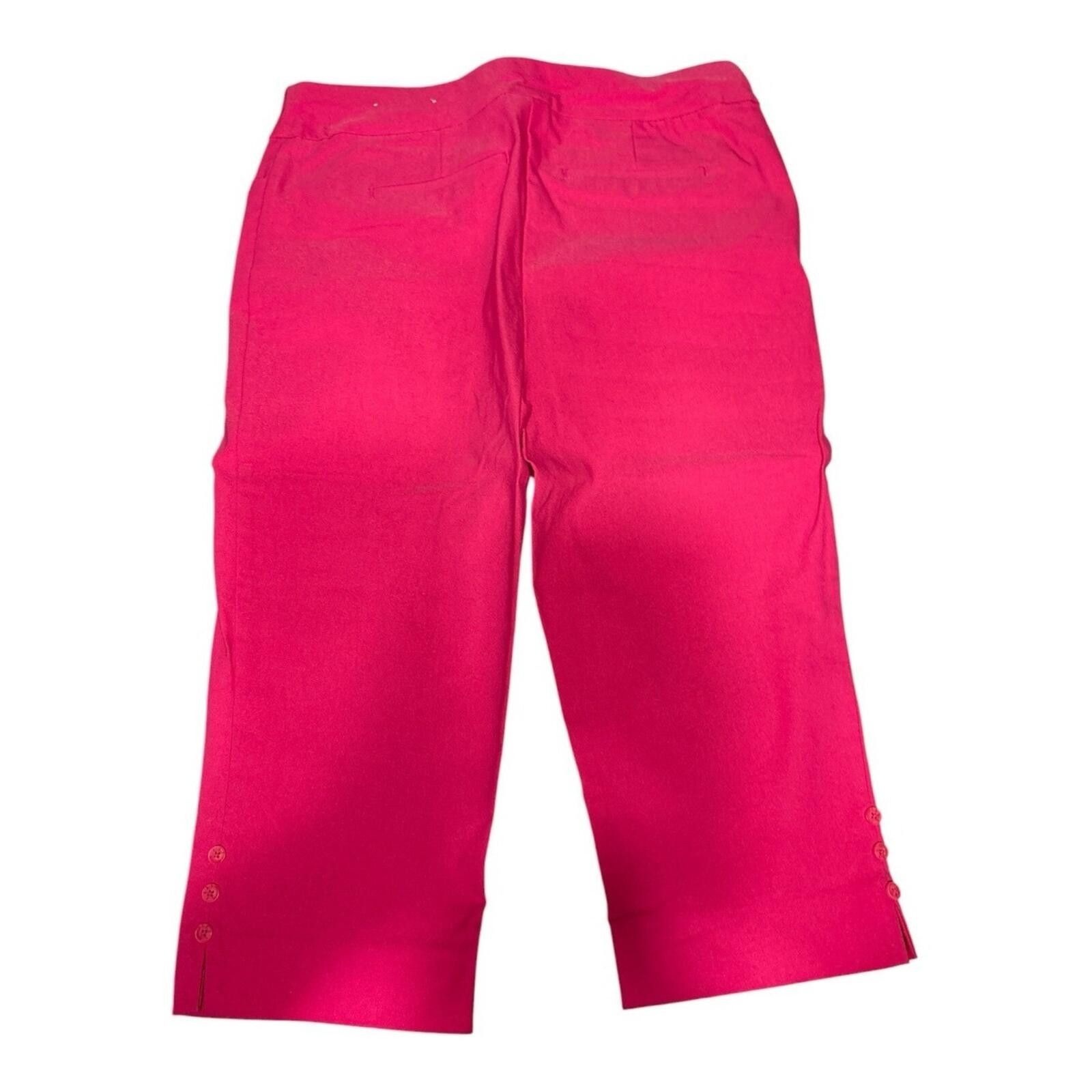 Chicos Chico's Juliette Pink Cropped Capris Size 32" / US 10 / IT 46 - 1 Thumbnail