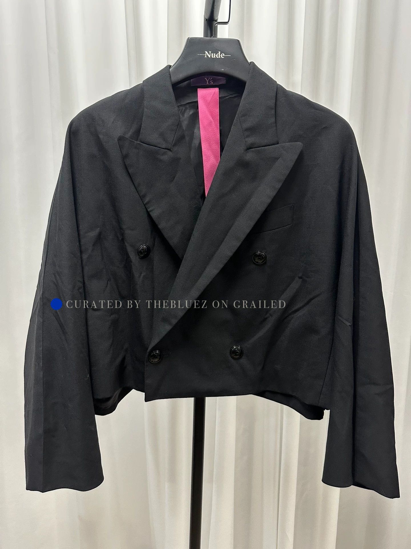 Yohji Yamamoto Minimalist Wool Blend Jacket in Black Size US M / EU 48-50 / 2 - 1 Thumbnail