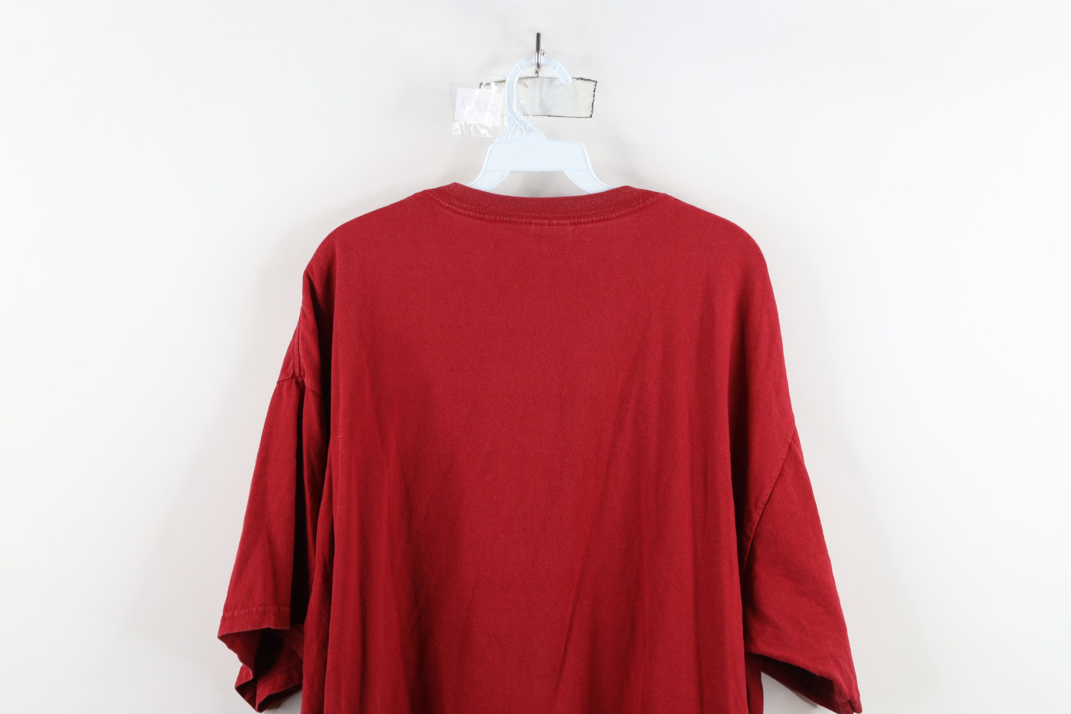 Vintage Vintage 90s Y2K Ford Motor Co Ford Mustang T-Shirt Red Size US XXL / EU 58 / 5 - 12 Thumbnail