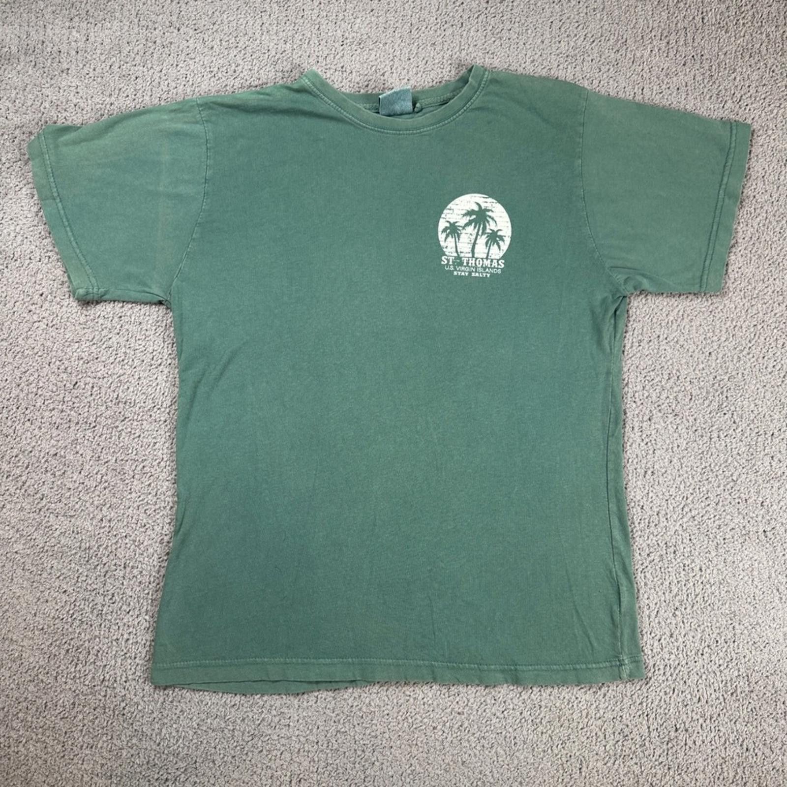 Other St Thomas Palm Tree T Shirt Green Mens L US Genuine Quality Size US L / EU 52-54 / 3 - 2 Thumbnail