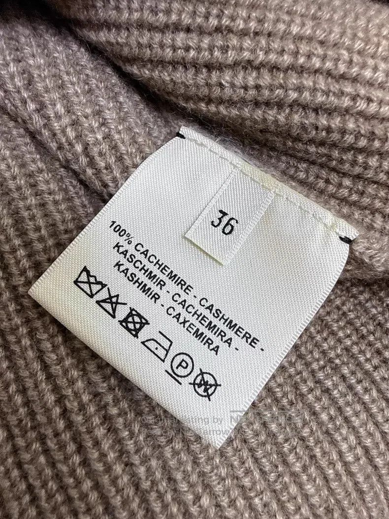 Hermes Hermes Caramel Color Patchwork Cashmere Knit Dress Size XS / US 0-2 / IT 36-38 - 6 Thumbnail