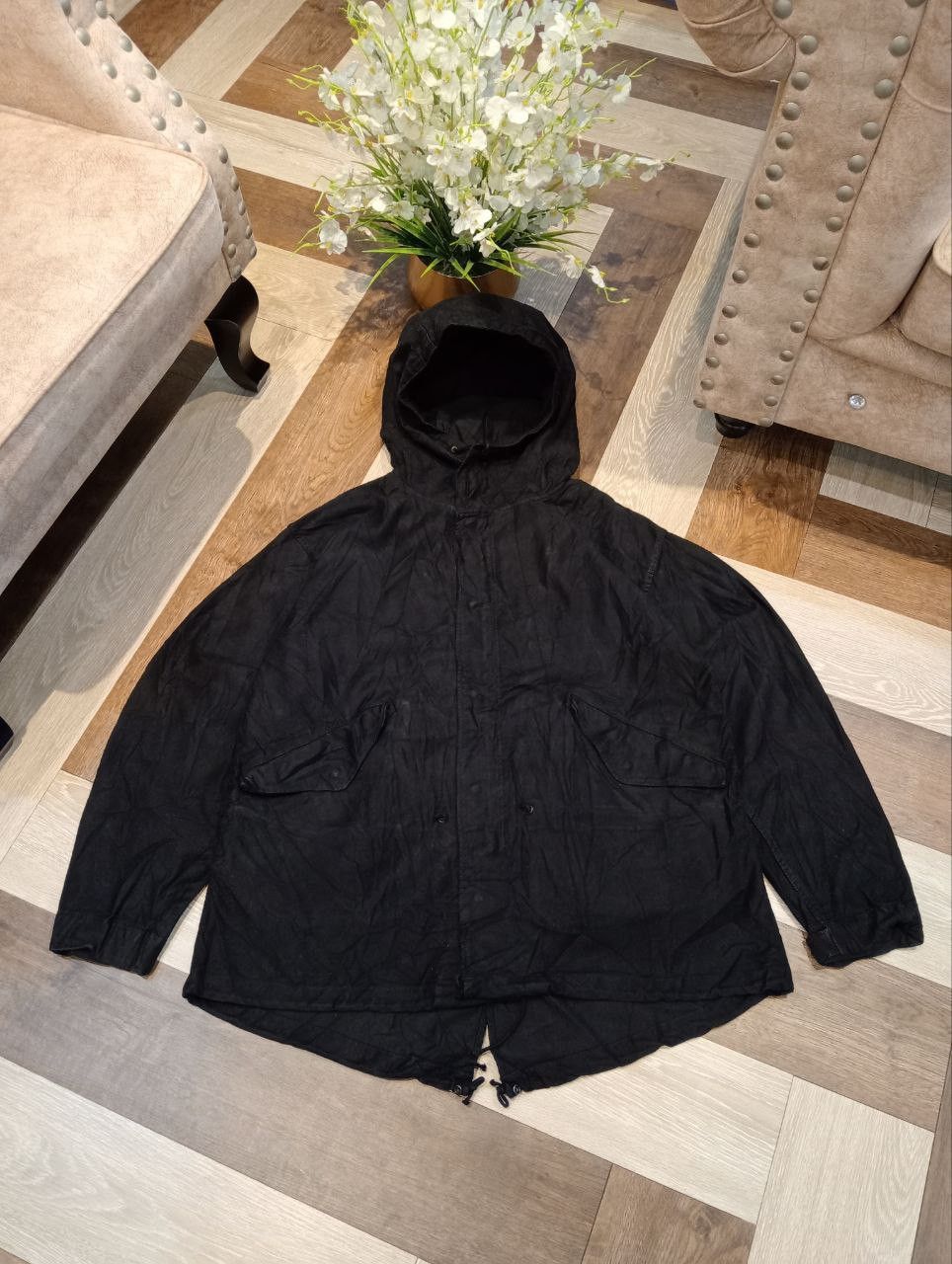 KATO KATO TOOL PROJECT JAPAN BLACK HOODED PARKA JACKET Size US L / EU 52-54 / 3 - 1 Thumbnail