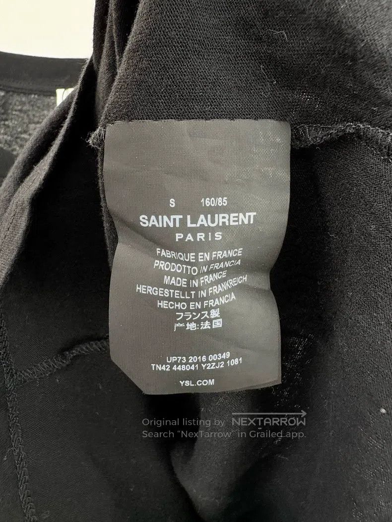 Saint Laurent Paris Saint Laurent Paris Heart-decorated short-sleeved shirt Size US S / EU 44-46 / 1 - 4 Thumbnail