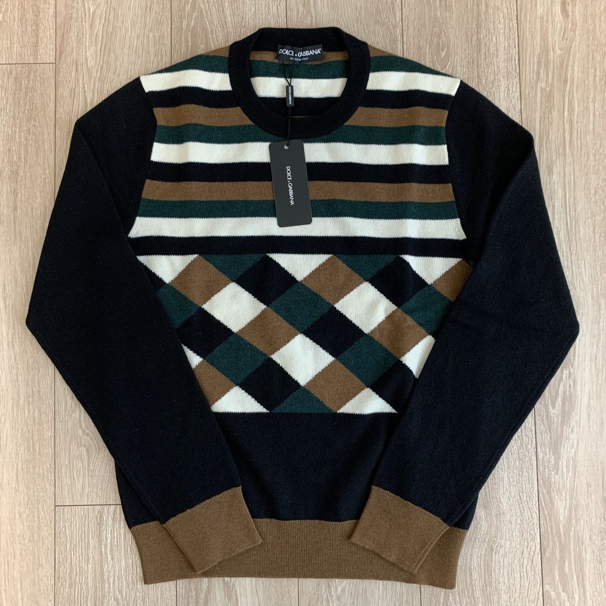 Dolce & Gabbana Brand New Dolce & Gabbana Knit Sweater – Size 48 Size US L / EU 52-54 / 3 - 2 Thumbnail