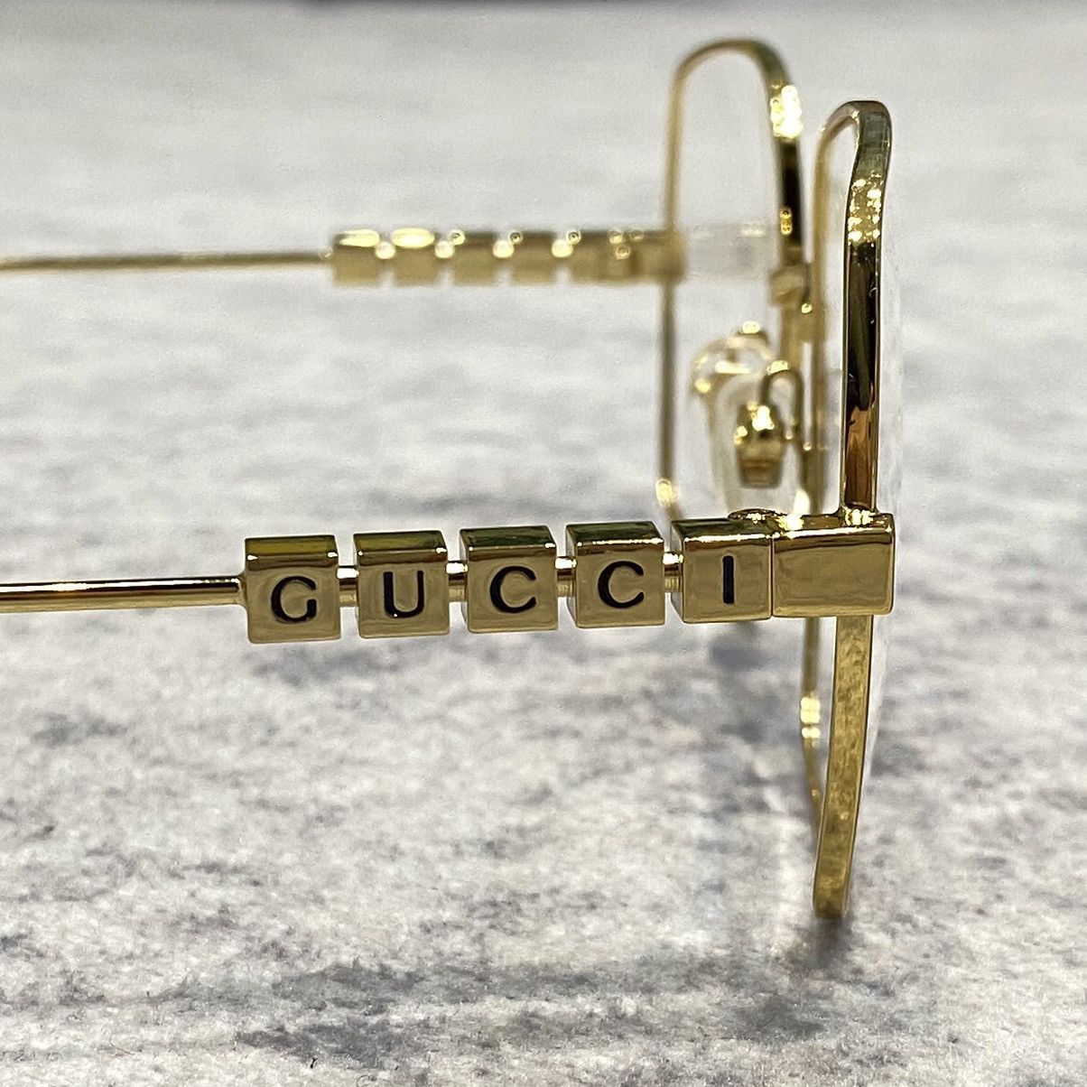 Gucci GUCCI GG1434O 001 Sunglasses GOLD Size ONE SIZE - 4 Thumbnail