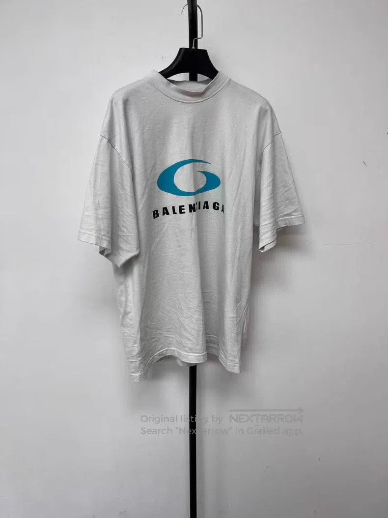 Balenciaga Balenciaga Letter logo pattern print round neck short slee Size US S / EU 44-46 / 1 - 1 Thumbnail
