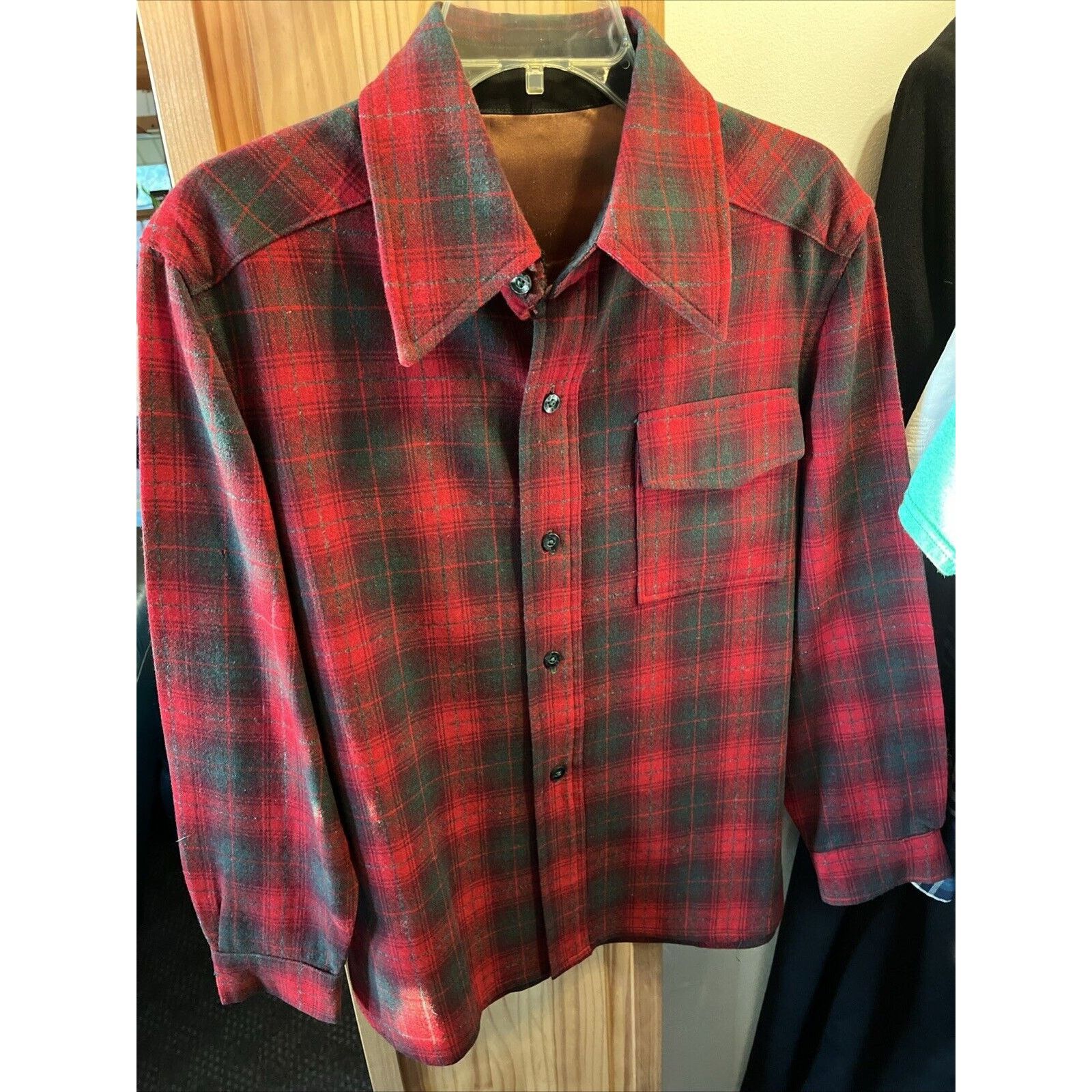 The Unbranded Brand Unbranded Men’s Shirt M Red Plaid LS Button Up Wool Outdoor Size US M / EU 48-50 / 2 - 9 Thumbnail