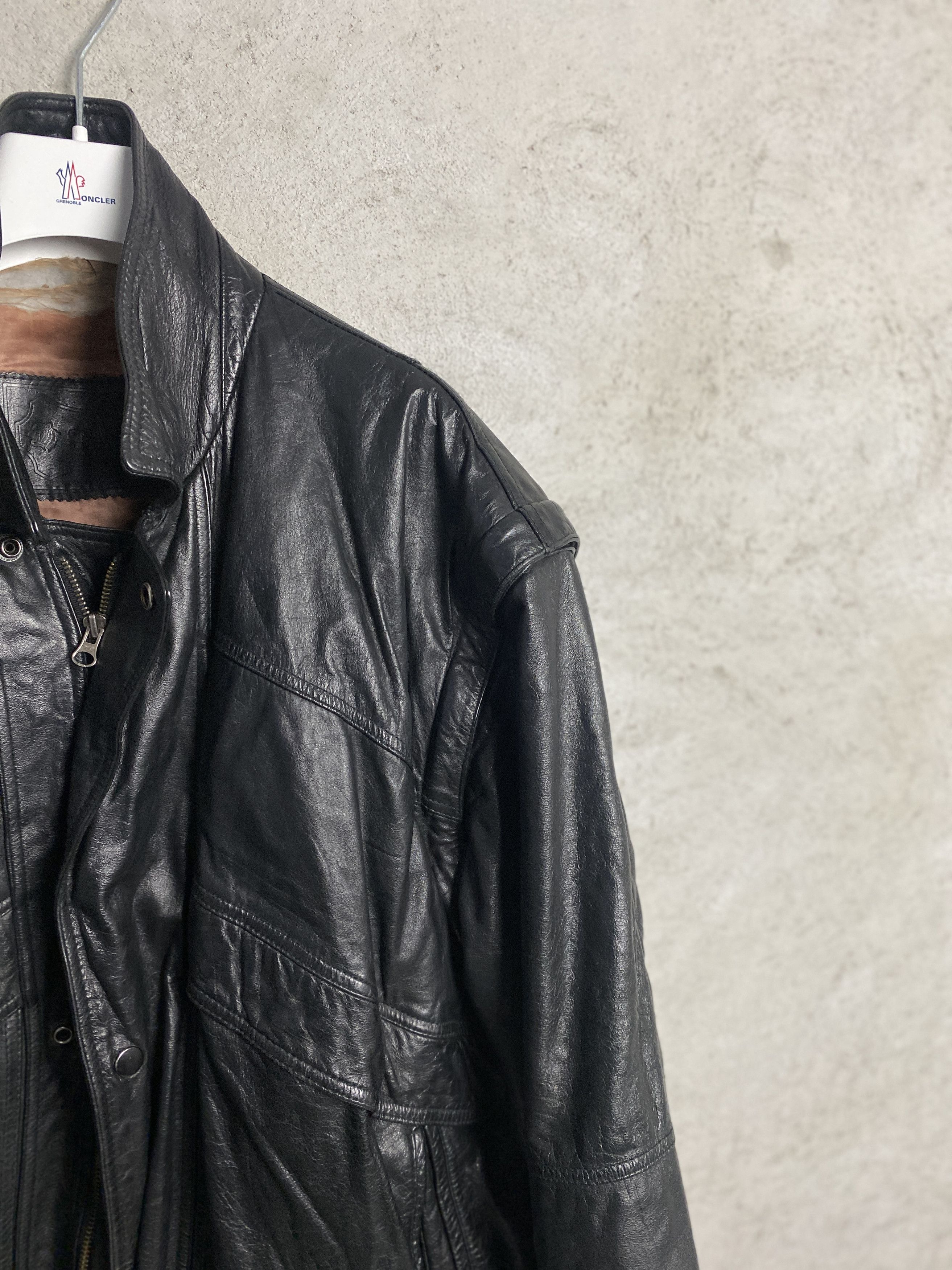 Genuine Leather Saki leather jacket vintage avant garde alternative opium Size US L / EU 52-54 / 3 - 2 Thumbnail