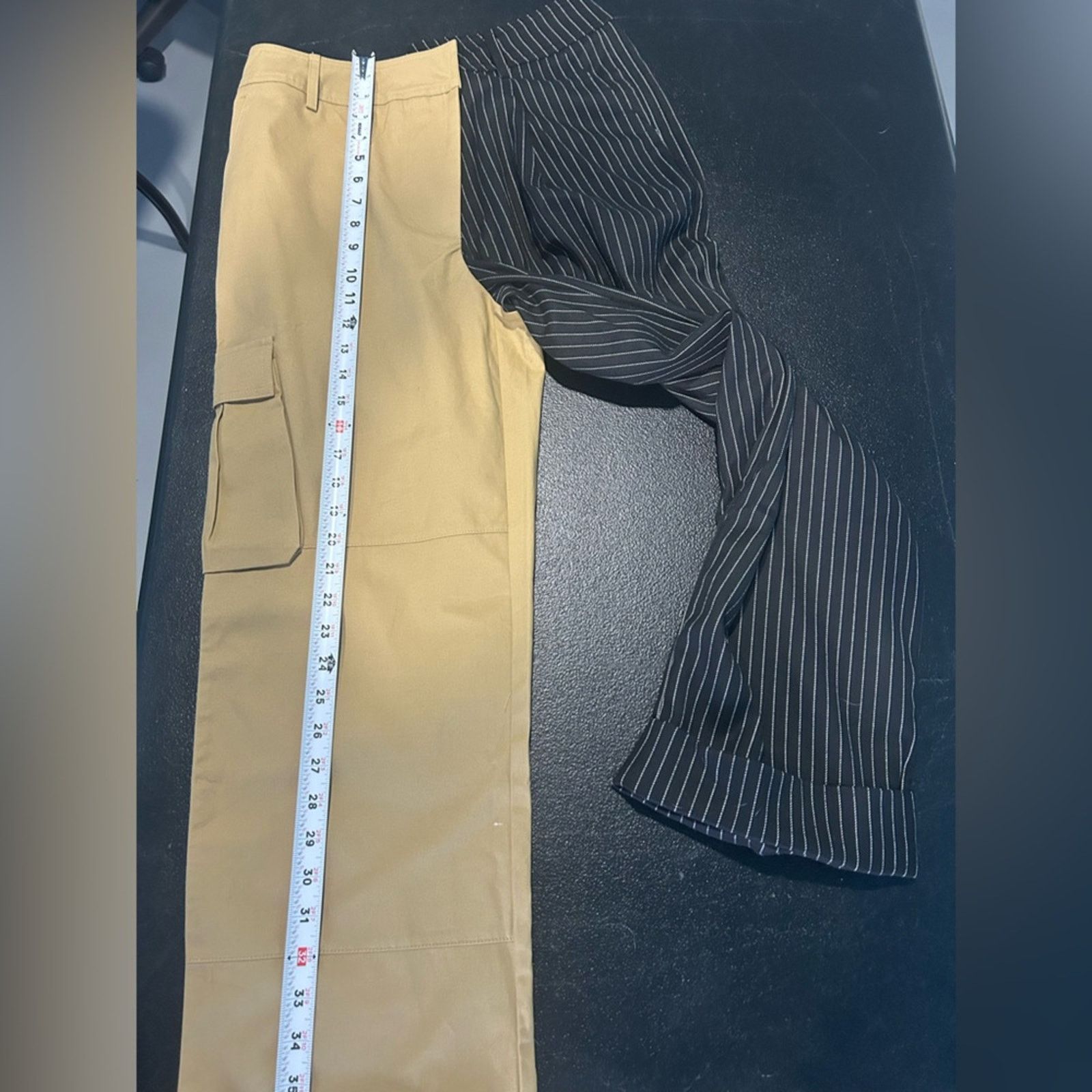Other Choosy Night & Day Brown Dark Pinstriped Pants Cotton NWT 4 Size 27" / US 4 / IT 40 - 10 Thumbnail