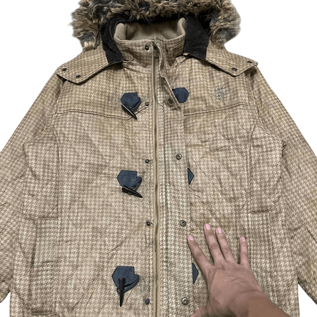 Karl Kani Vintage Karl Kani Brooklyn Quilted Puffer Fur Jacket Size US L / EU 52-54 / 3 - 7 Thumbnail